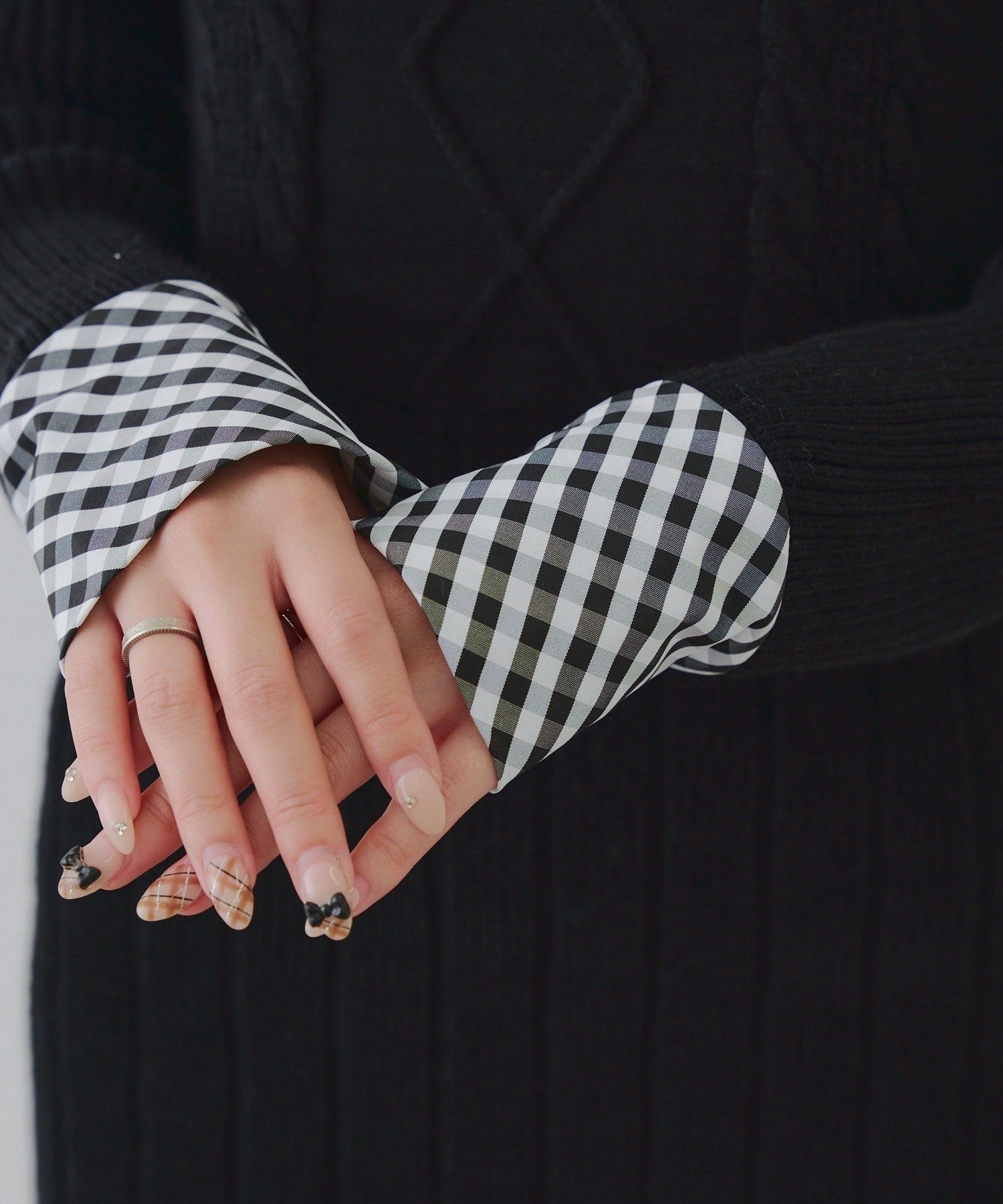 Remind me and forever(リマインドミーアンドフォーエバー) 【ayunaセレクト】ケーブルニットミニワンピース