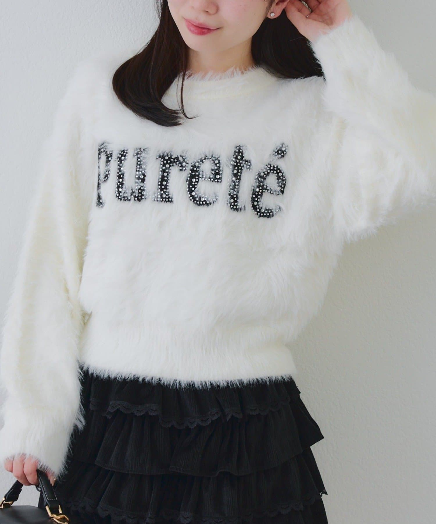 Remind me and forever(リマインドミーアンドフォーエバー) キラリロゴフェザーニット