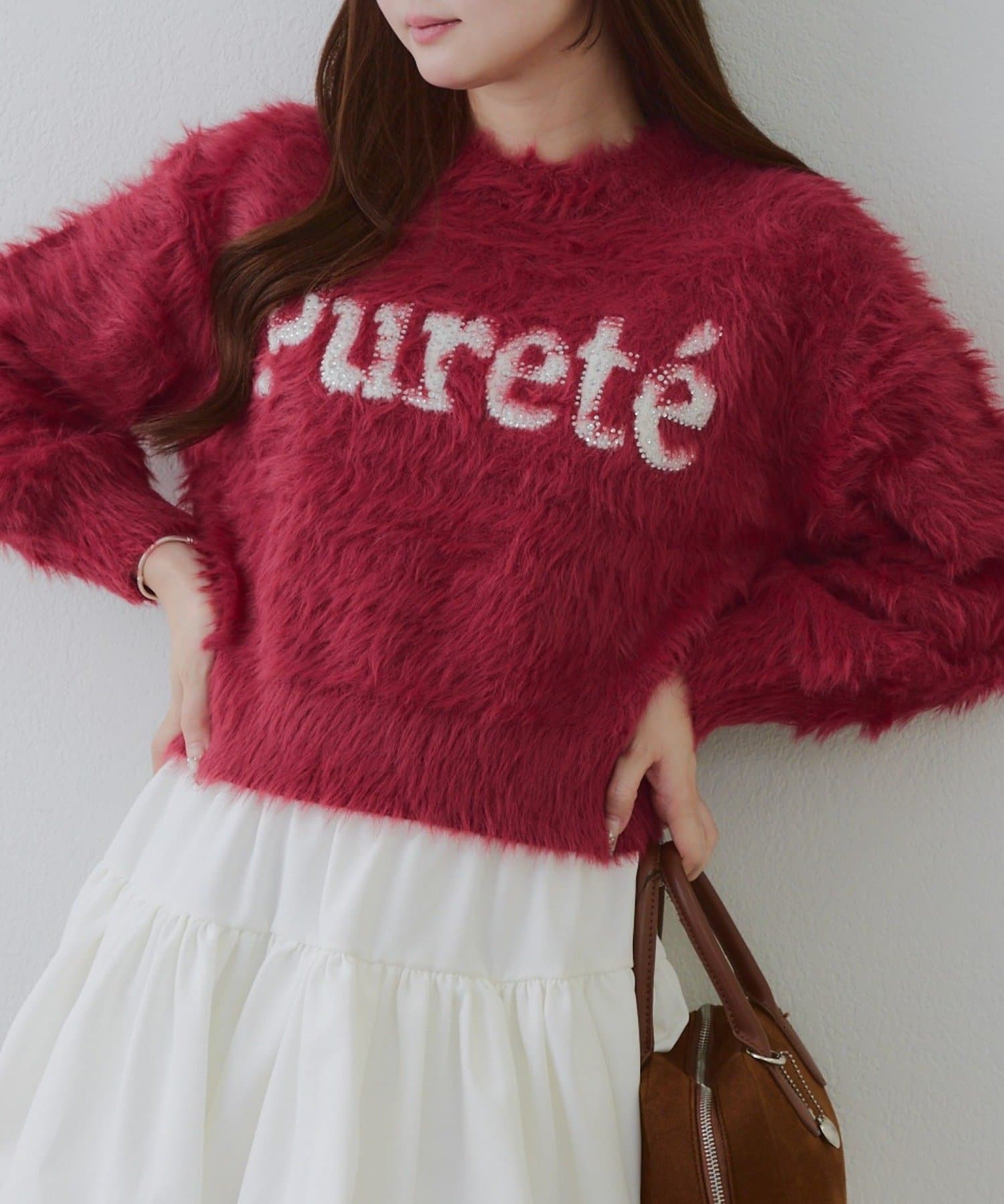 Remind me and forever(リマインドミーアンドフォーエバー) キラリロゴフェザーニット