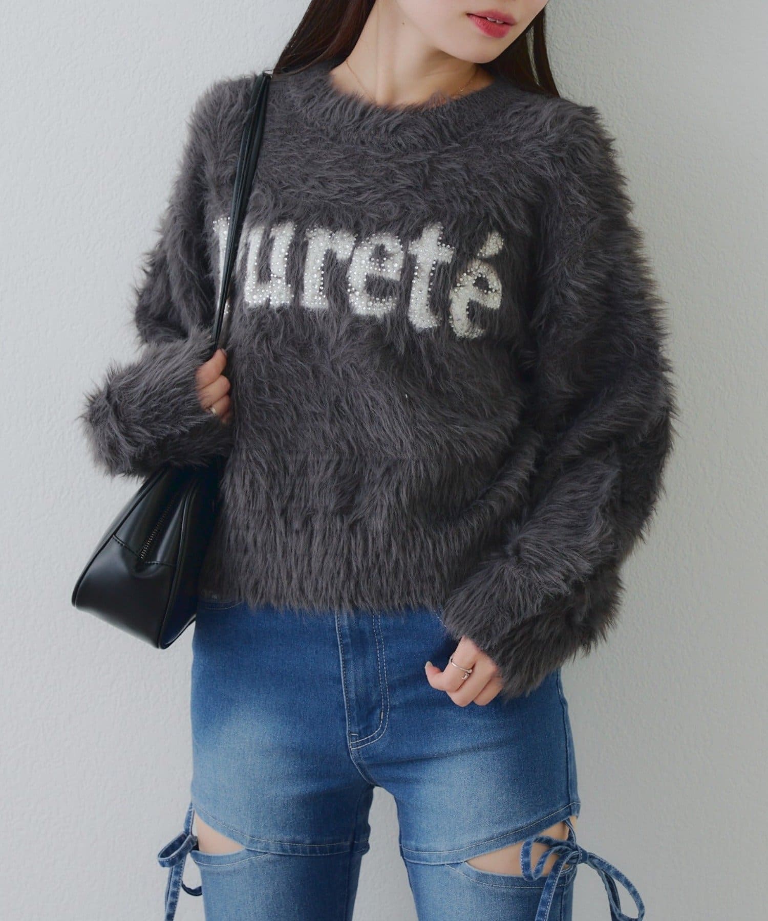 Remind me and forever(リマインドミーアンドフォーエバー) キラリロゴフェザーニット