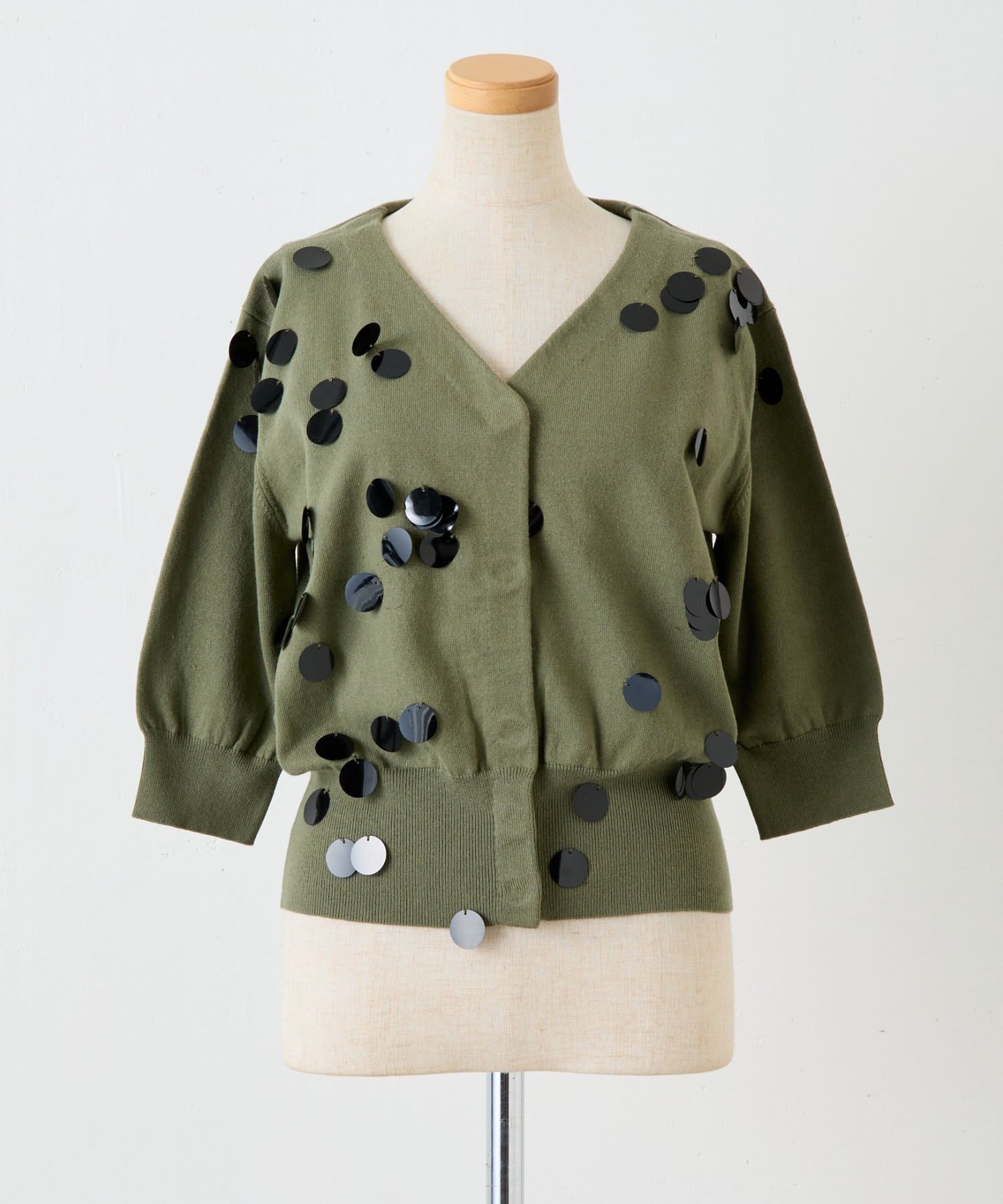 COLLAGE GALLARDAGALANTE(コラージュ ガリャルダガランテ) 【CEPIE./セピエ】スパンコールカーディガン