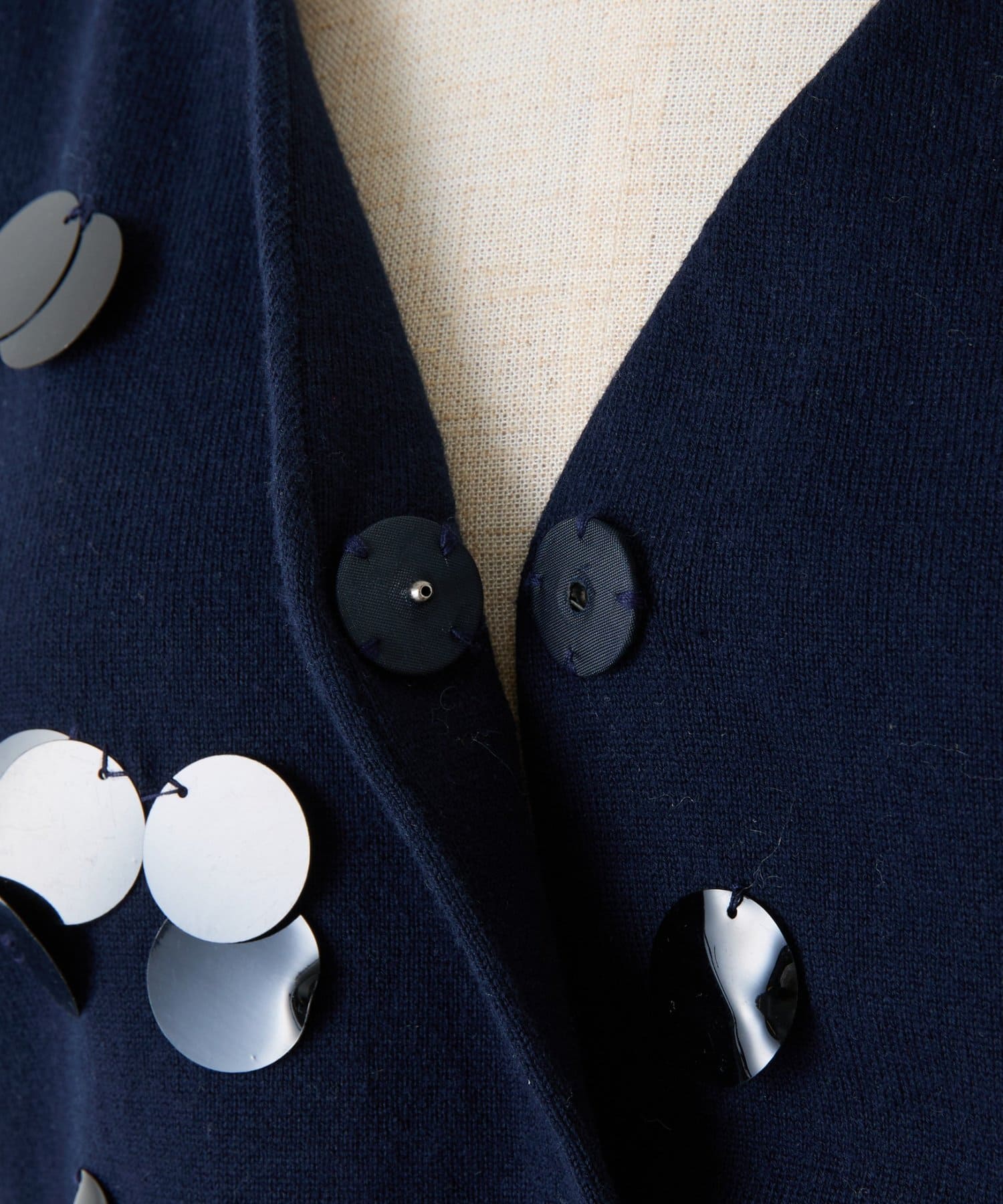 COLLAGE GALLARDAGALANTE(コラージュ ガリャルダガランテ) 【CEPIE./セピエ】スパンコールカーディガン