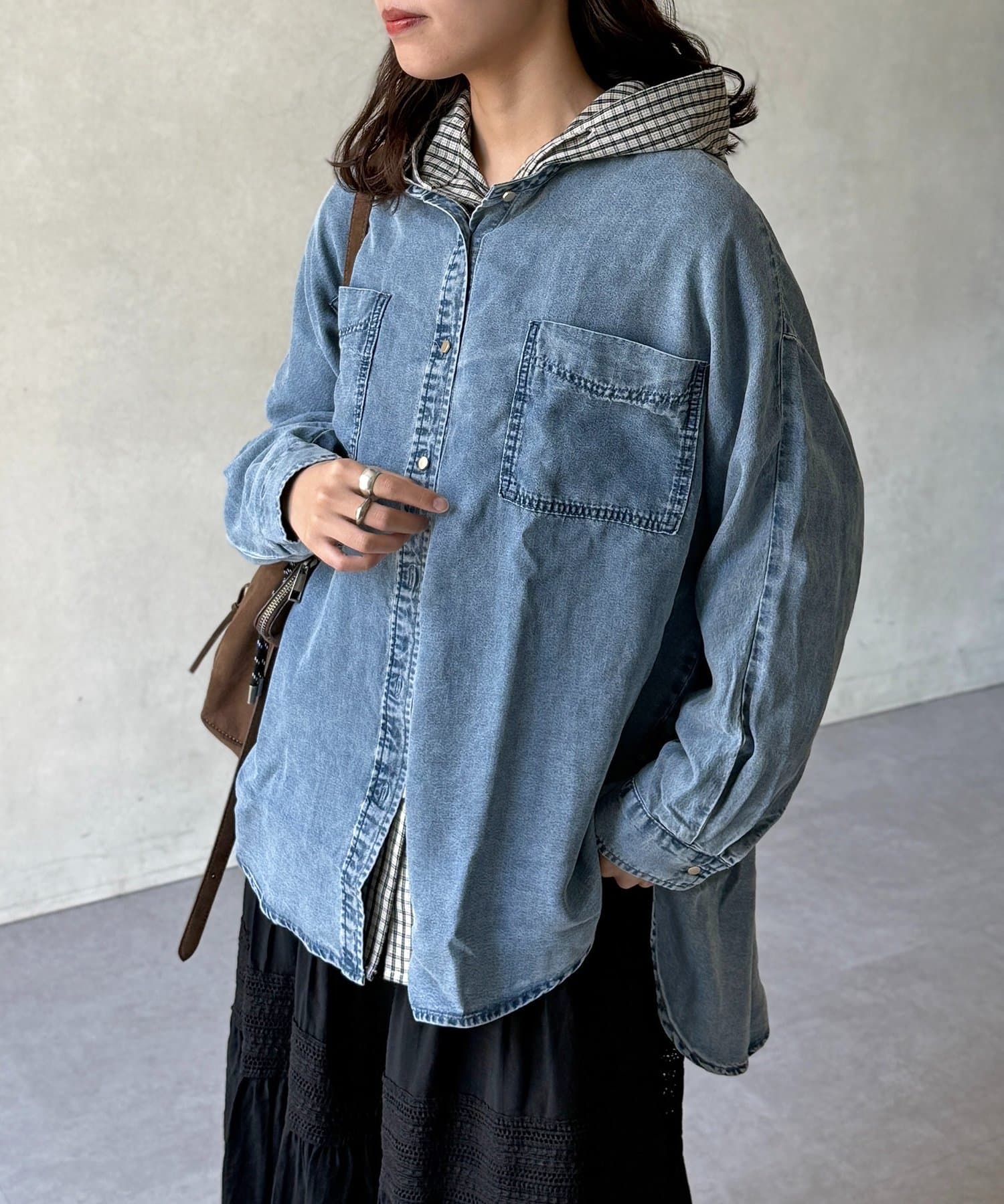 CPCM(シーピーシーエム) テンセルデニムシャツ