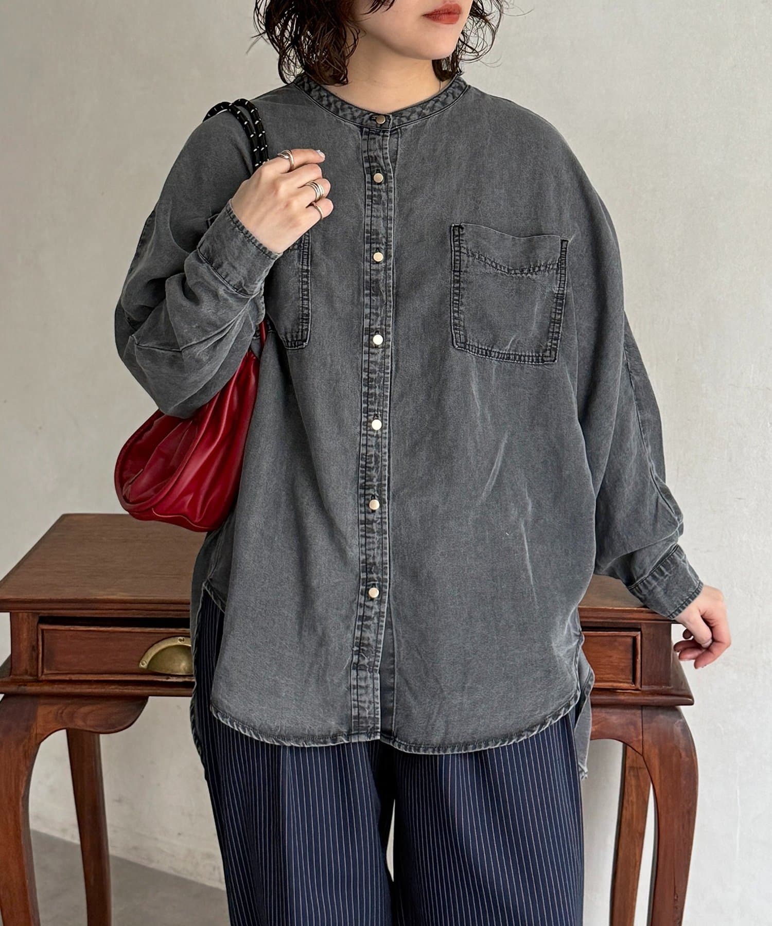 CPCM(シーピーシーエム) テンセルデニムシャツ