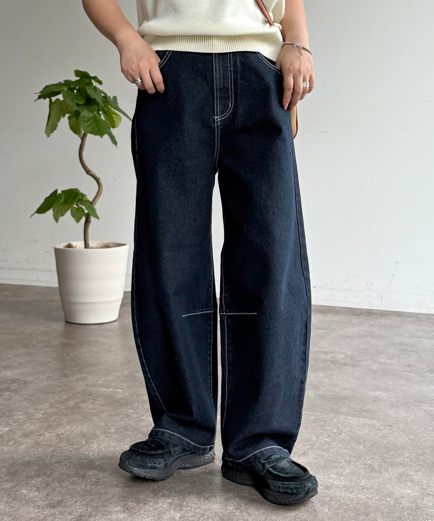 CPCM(シーピーシーエム) レースバレルデニム