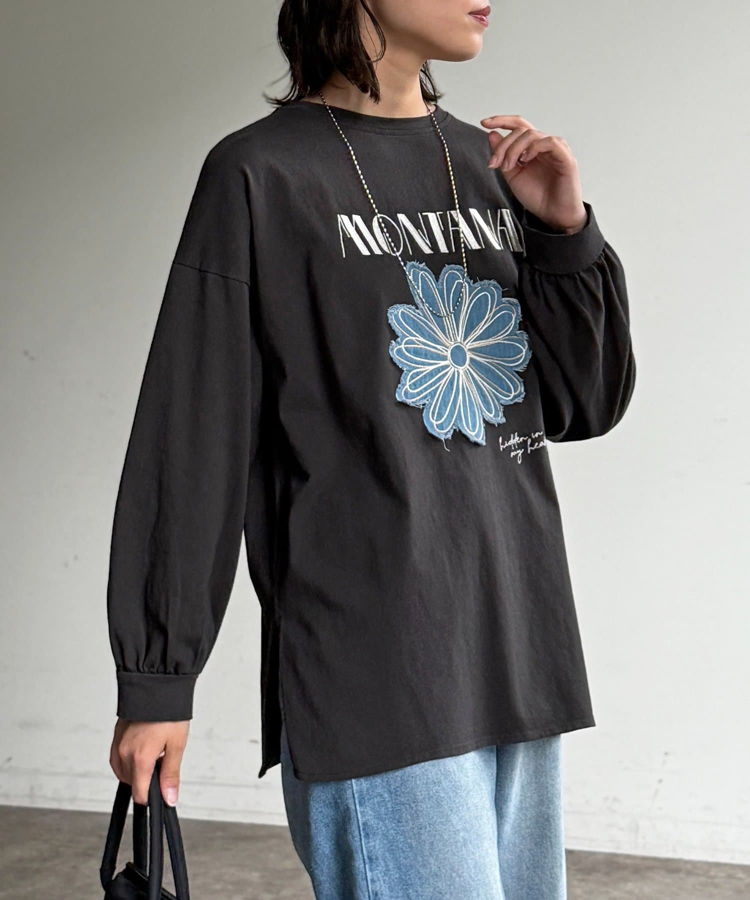 CPCM(シーピーシーエム) センハナ刺繍ワッペンロンT