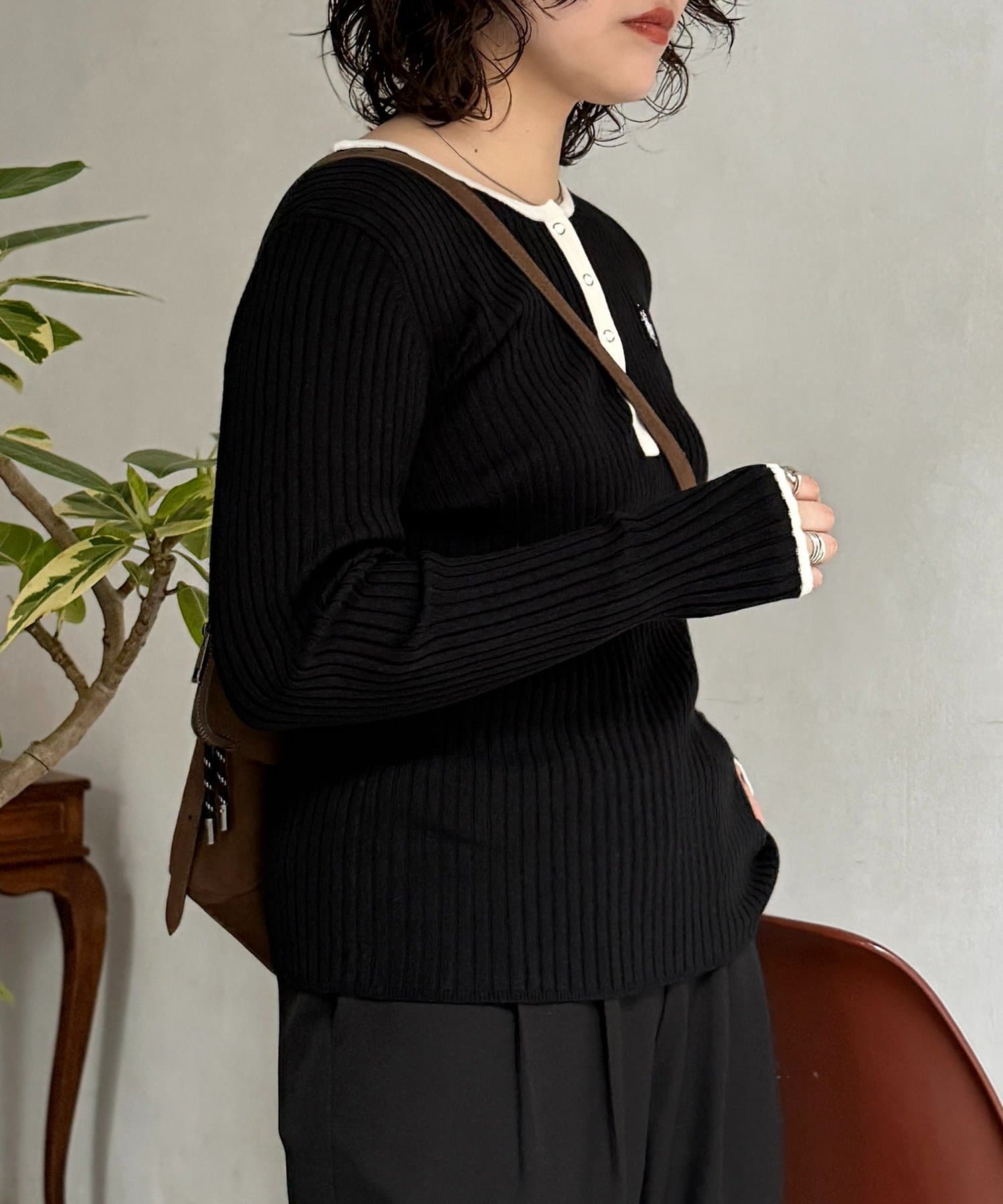 CPCM(シーピーシーエム) 【U.S. POLO ASSN. 】ヘンリーリブニット