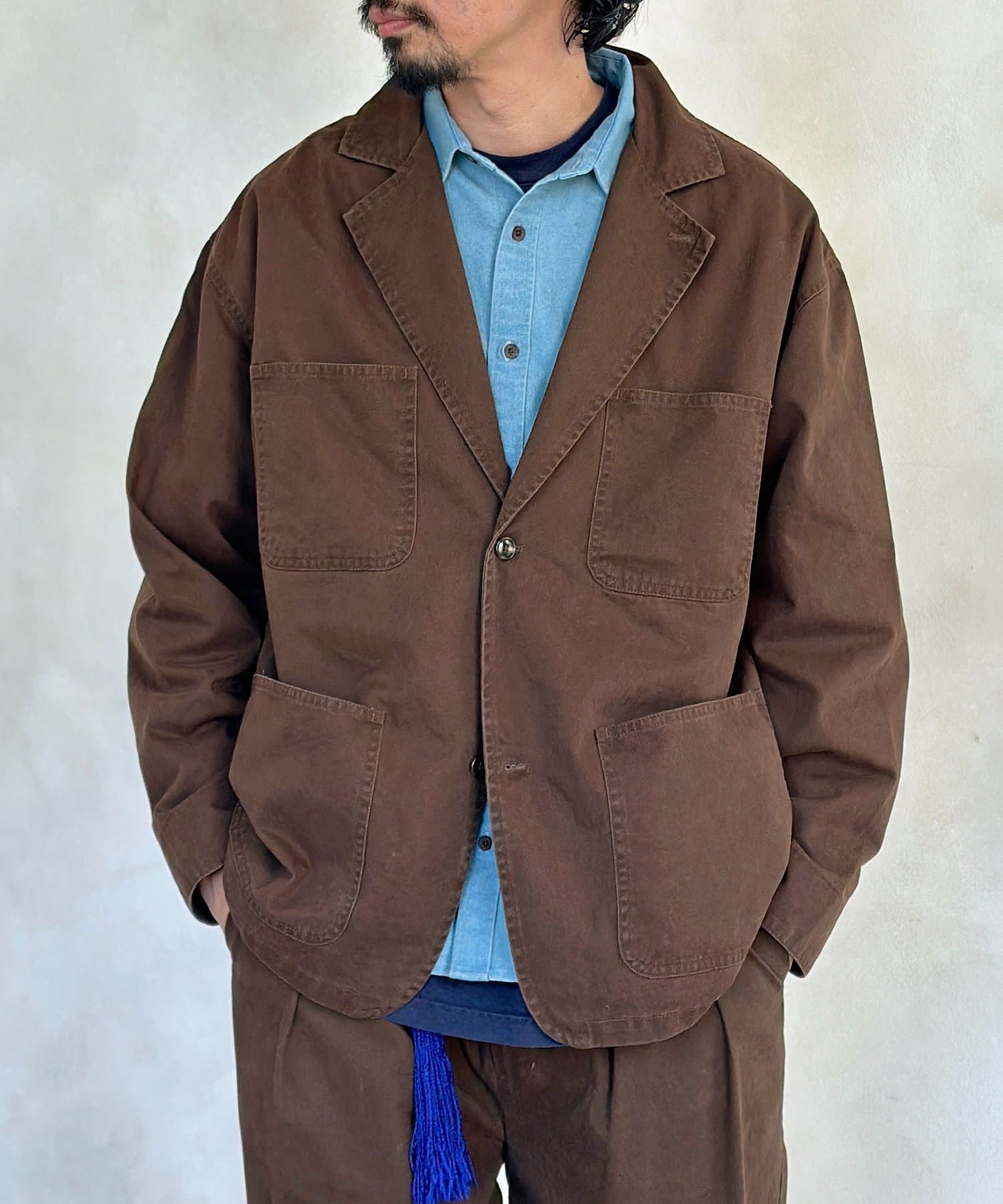 CPCM(シーピーシーエム) ピグメントツイルテーラードジャケット