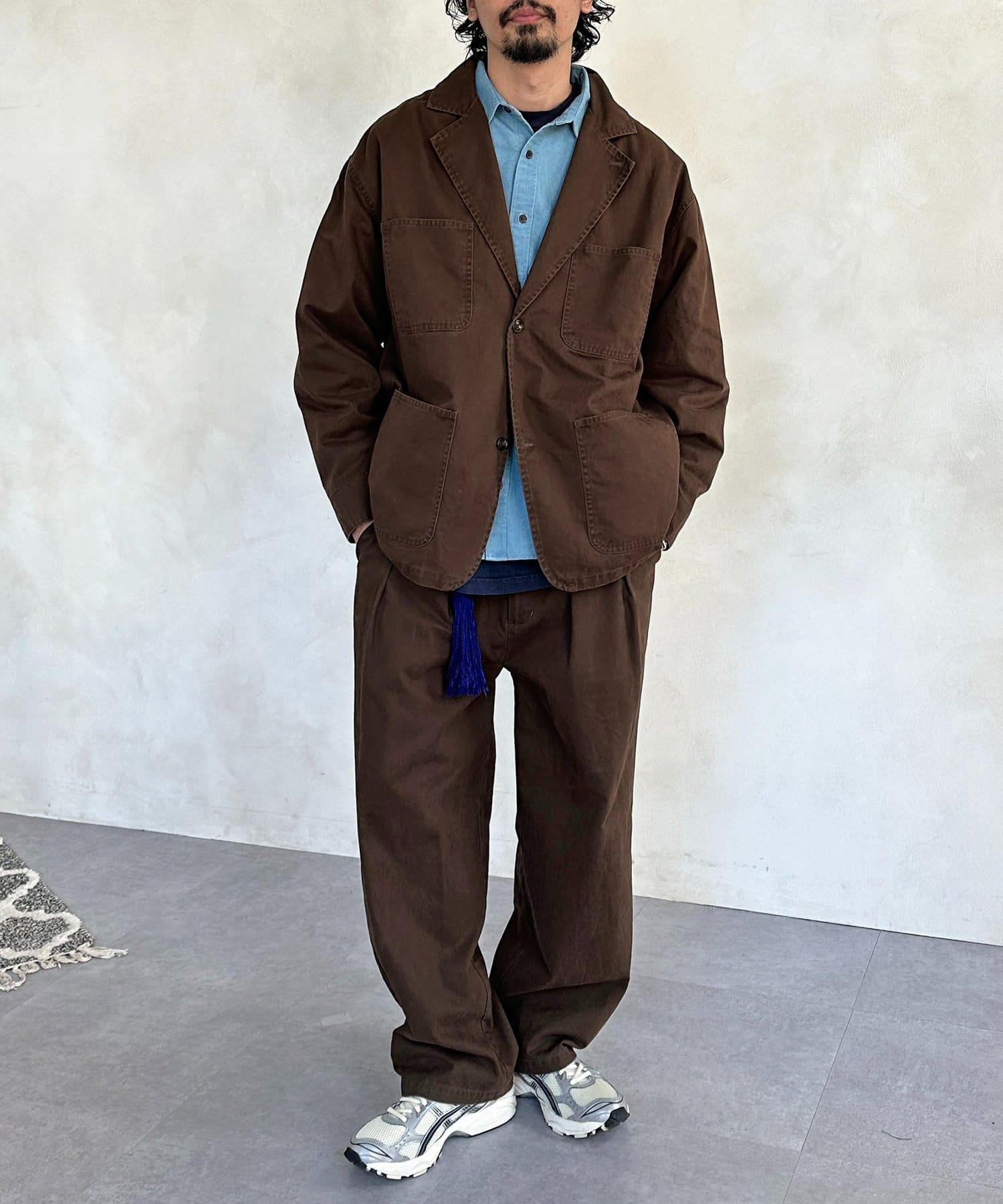 CPCM(シーピーシーエム) ピグメントツイルテーラードジャケット