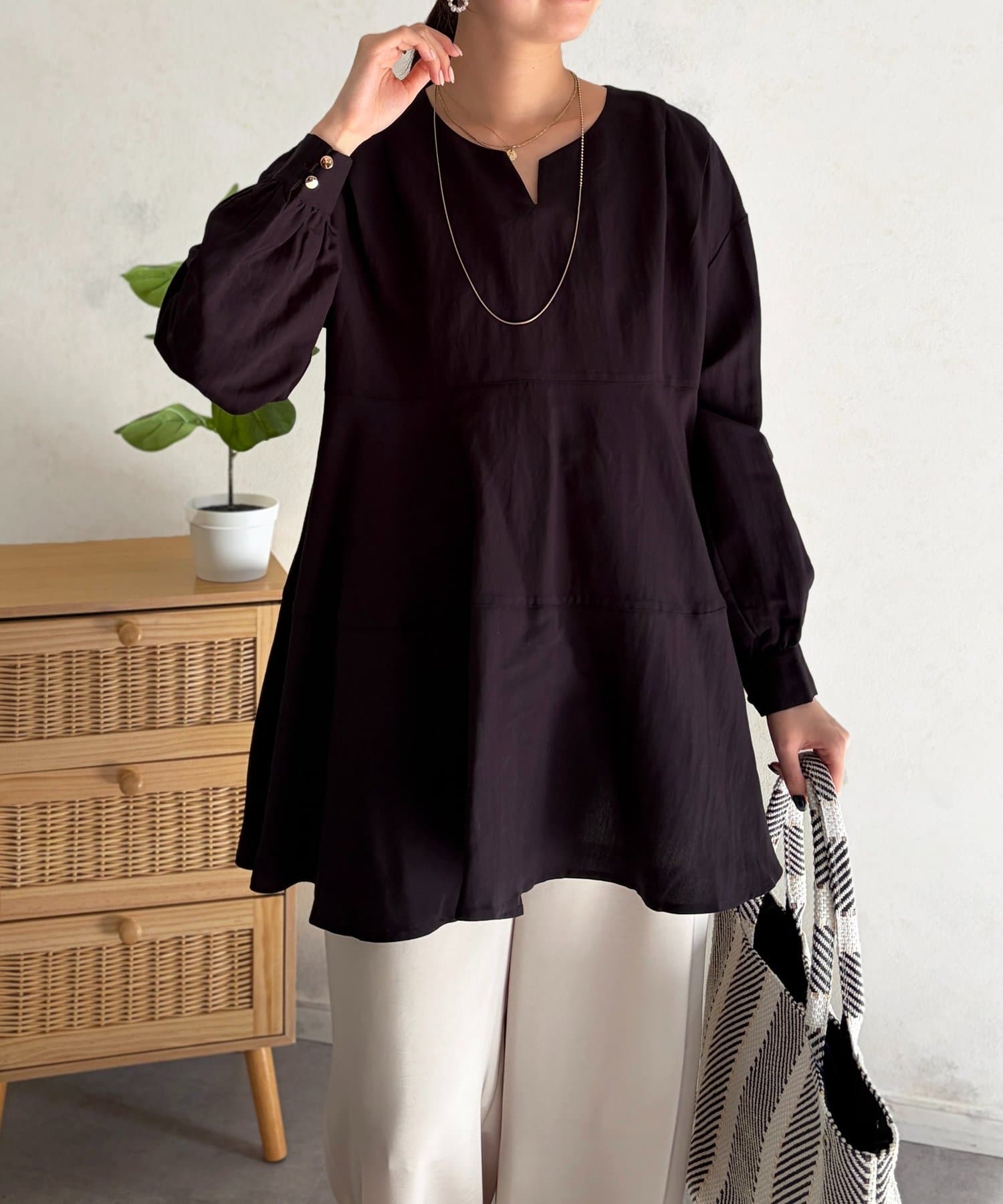 Chez toi(シェトワ) ティアードチュニック