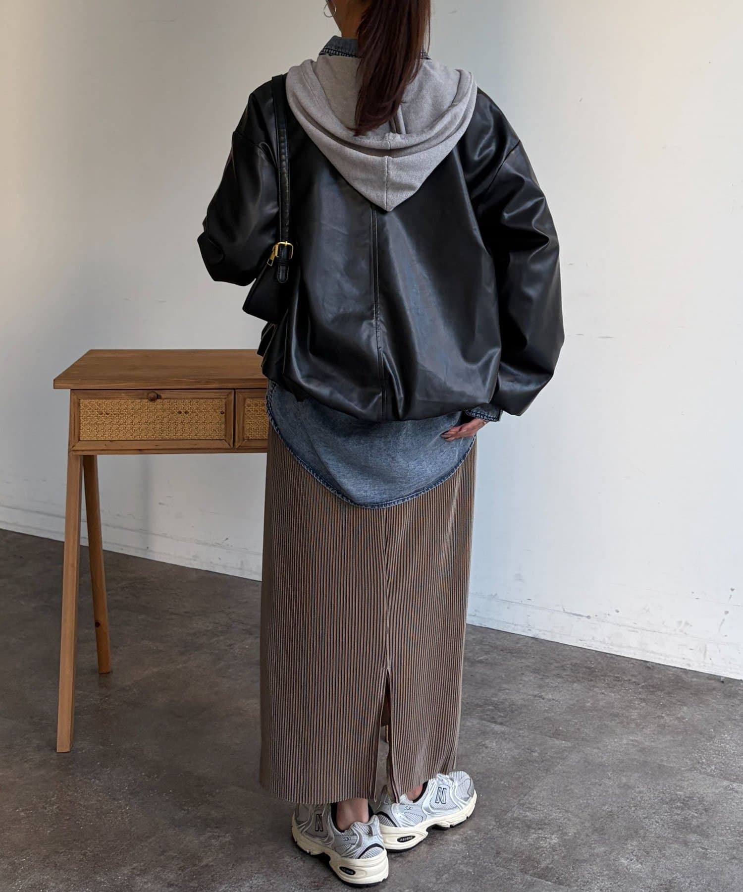 Chez toi(シェトワ) ノーカラーバルーンブルゾン