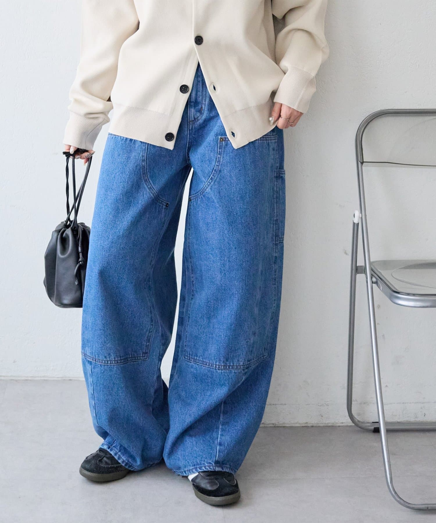 DISCOAT(ディスコート) 【Enlude/ユニセックス】ダブルニーバレルペインターパンツ