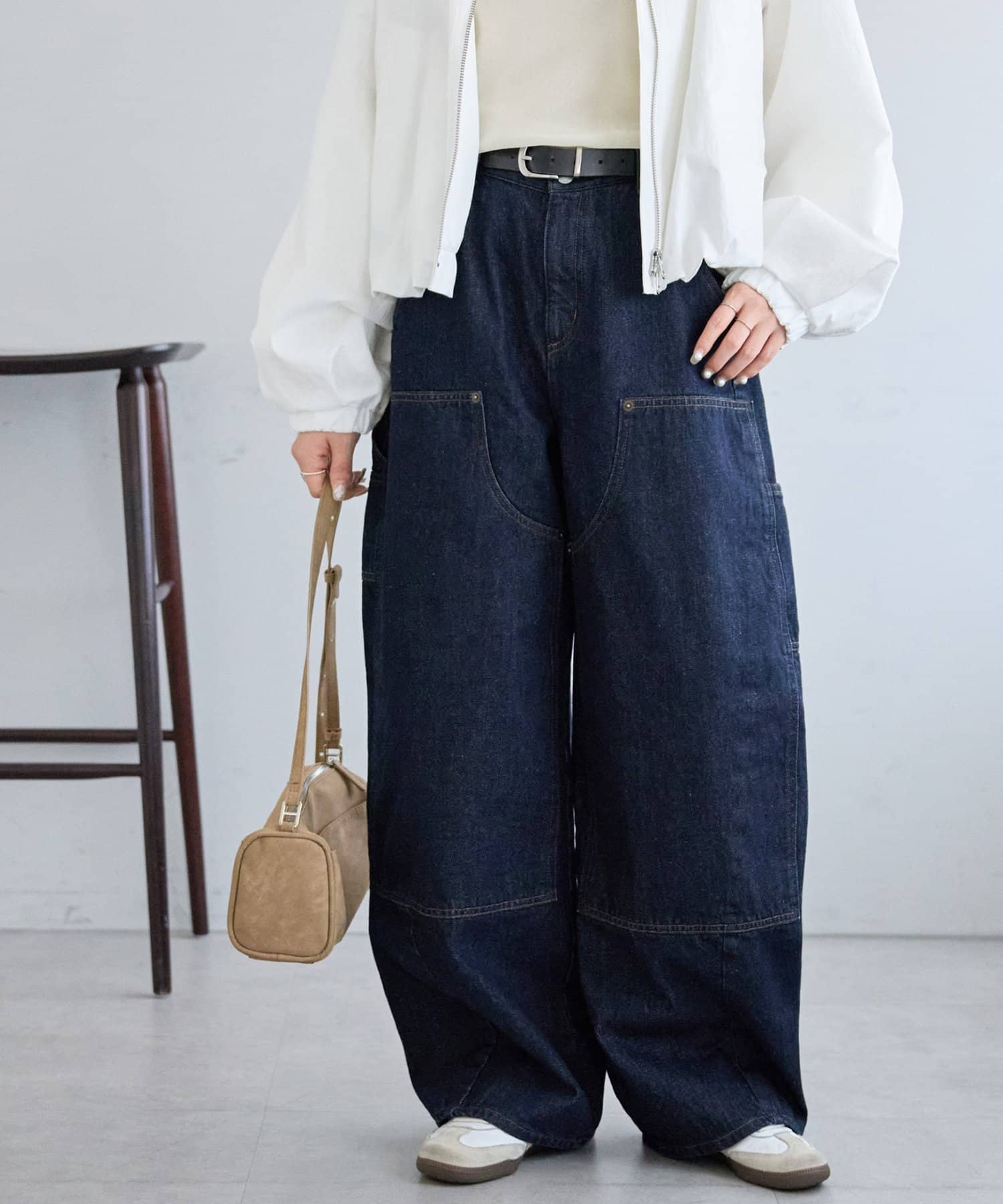 DISCOAT(ディスコート) 【Enlude/ユニセックス】ダブルニーバレルペインターパンツ