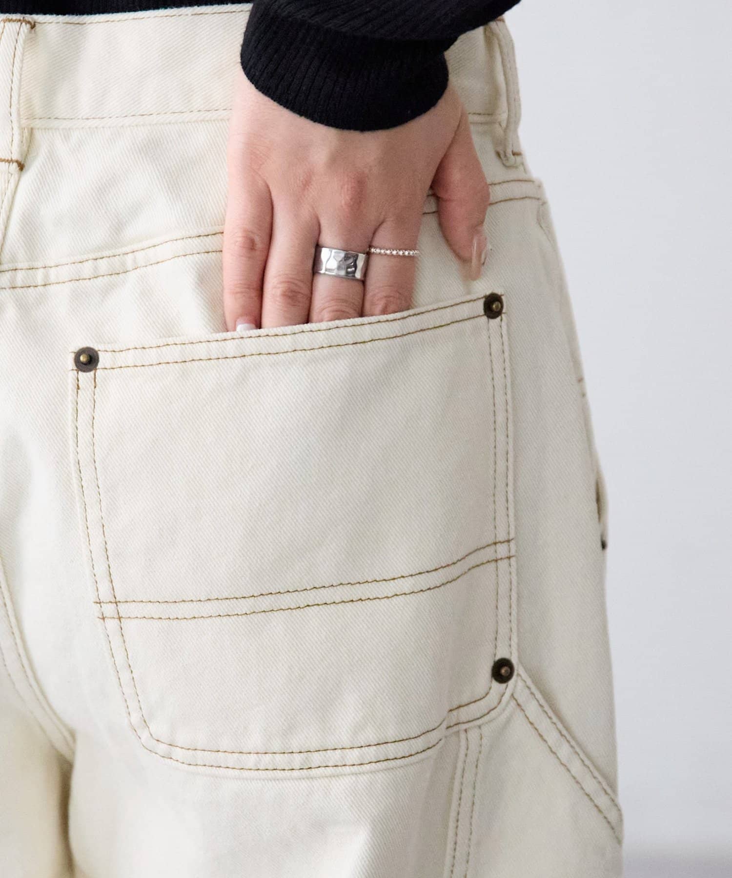 DISCOAT(ディスコート) 【Enlude/セットアップ対応】ダブルニーバレルペインターパンツ《ユニセックス》