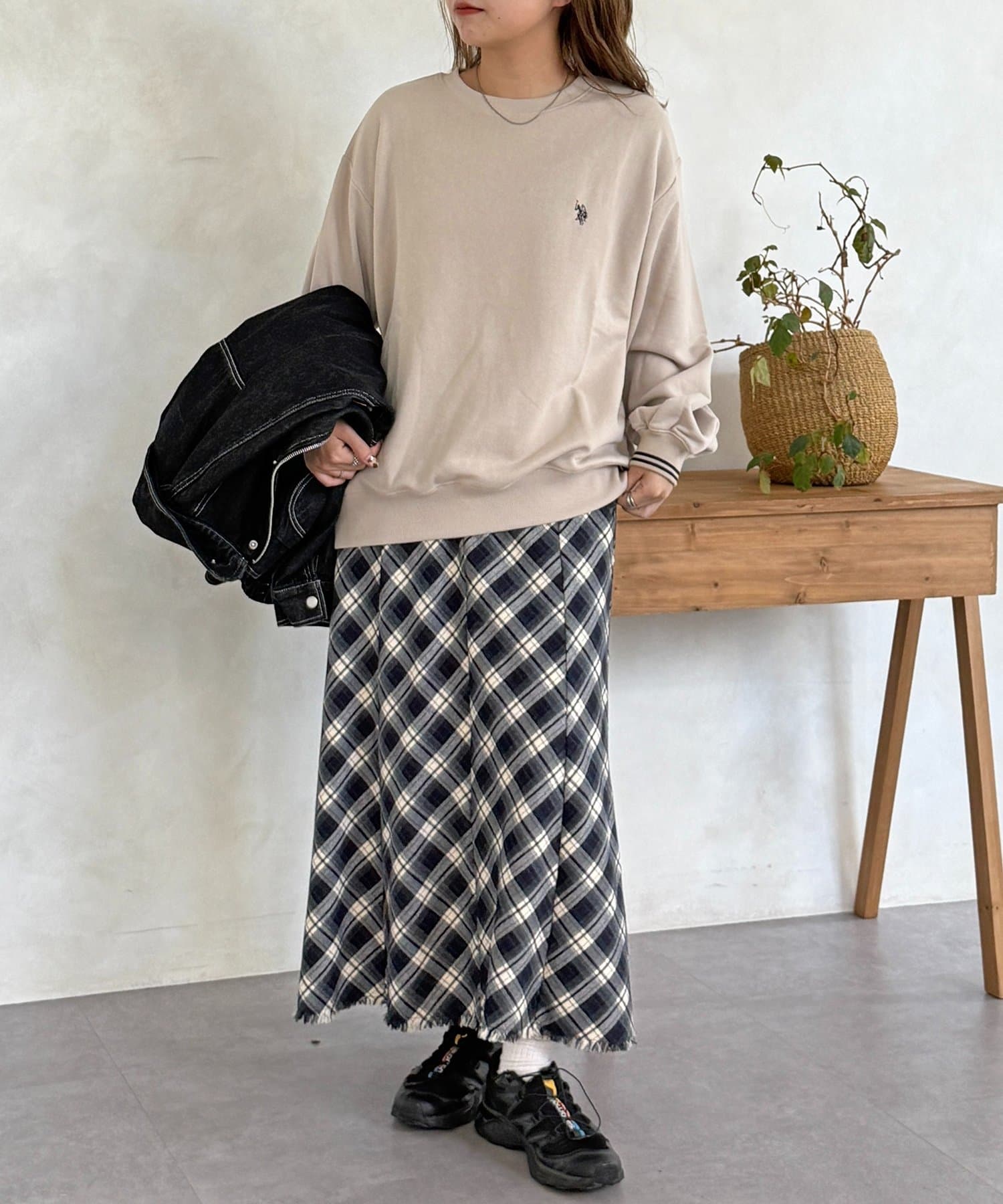 CPCM(シーピーシーエム) 【U.S. POLO ASSN.】リブライン裏毛スウェット