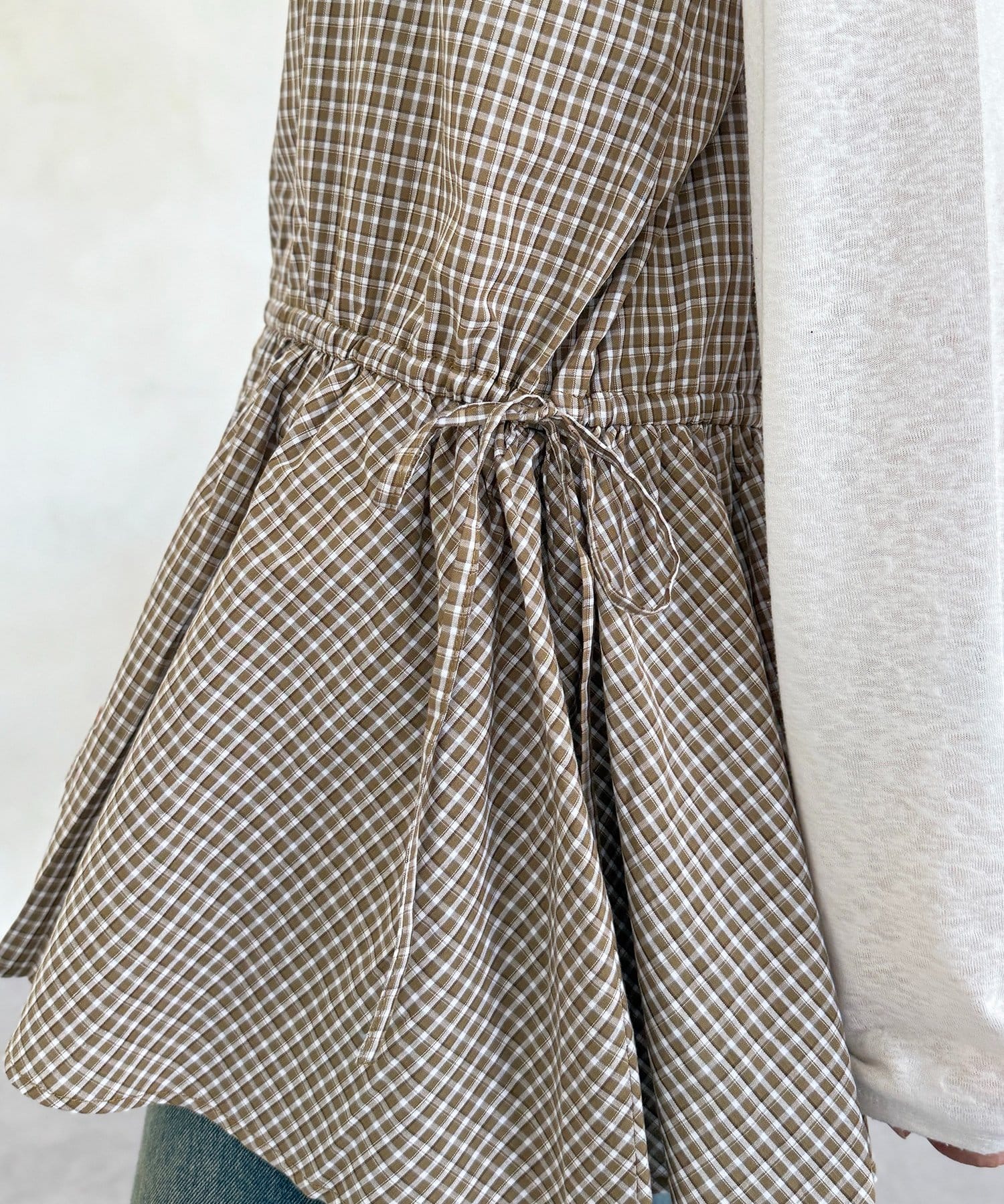 CPCM(シーピーシーエム) ウエストリボンキャミチュニック