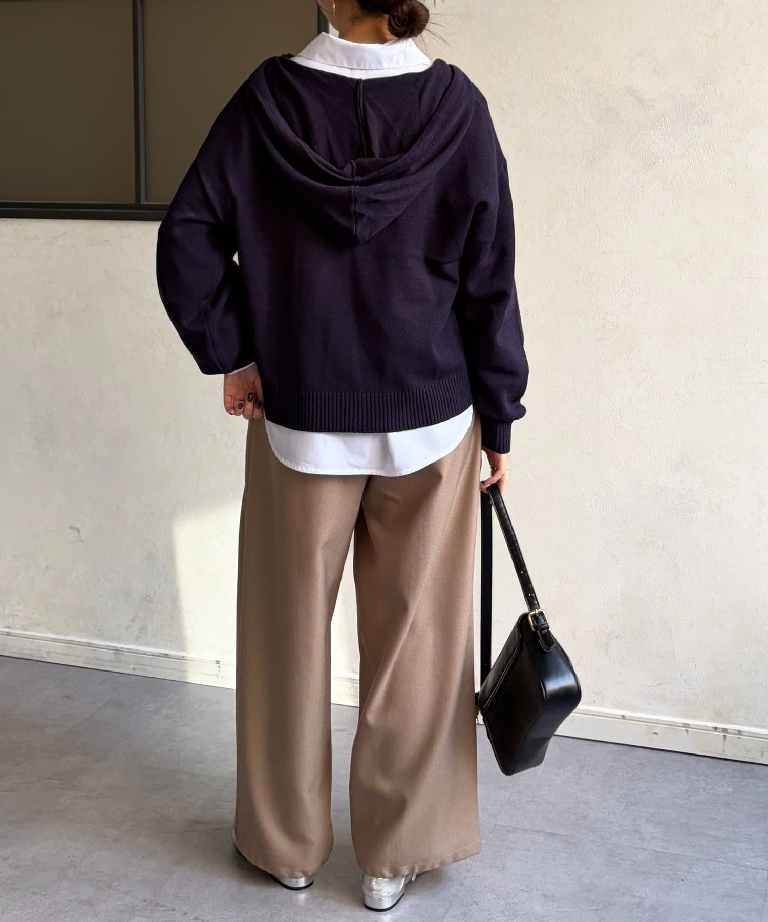 Chez toi(シェトワ) スキッパーニットパーカー