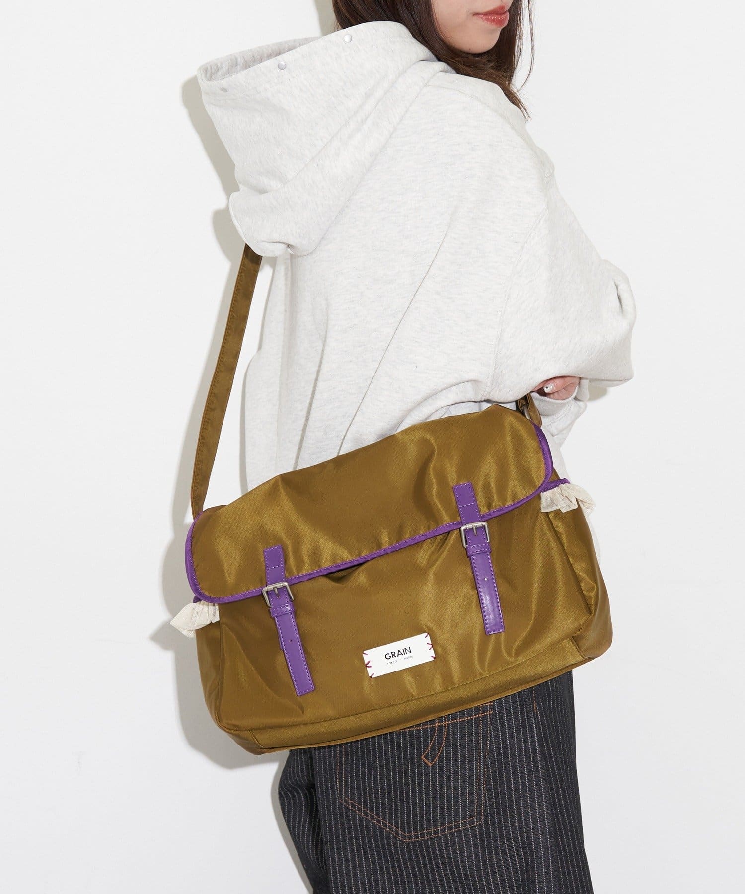 CIAOPANIC(チャオパニック) 【GRAIN/グレイン】チュールフリルメッセンジャーバッグ