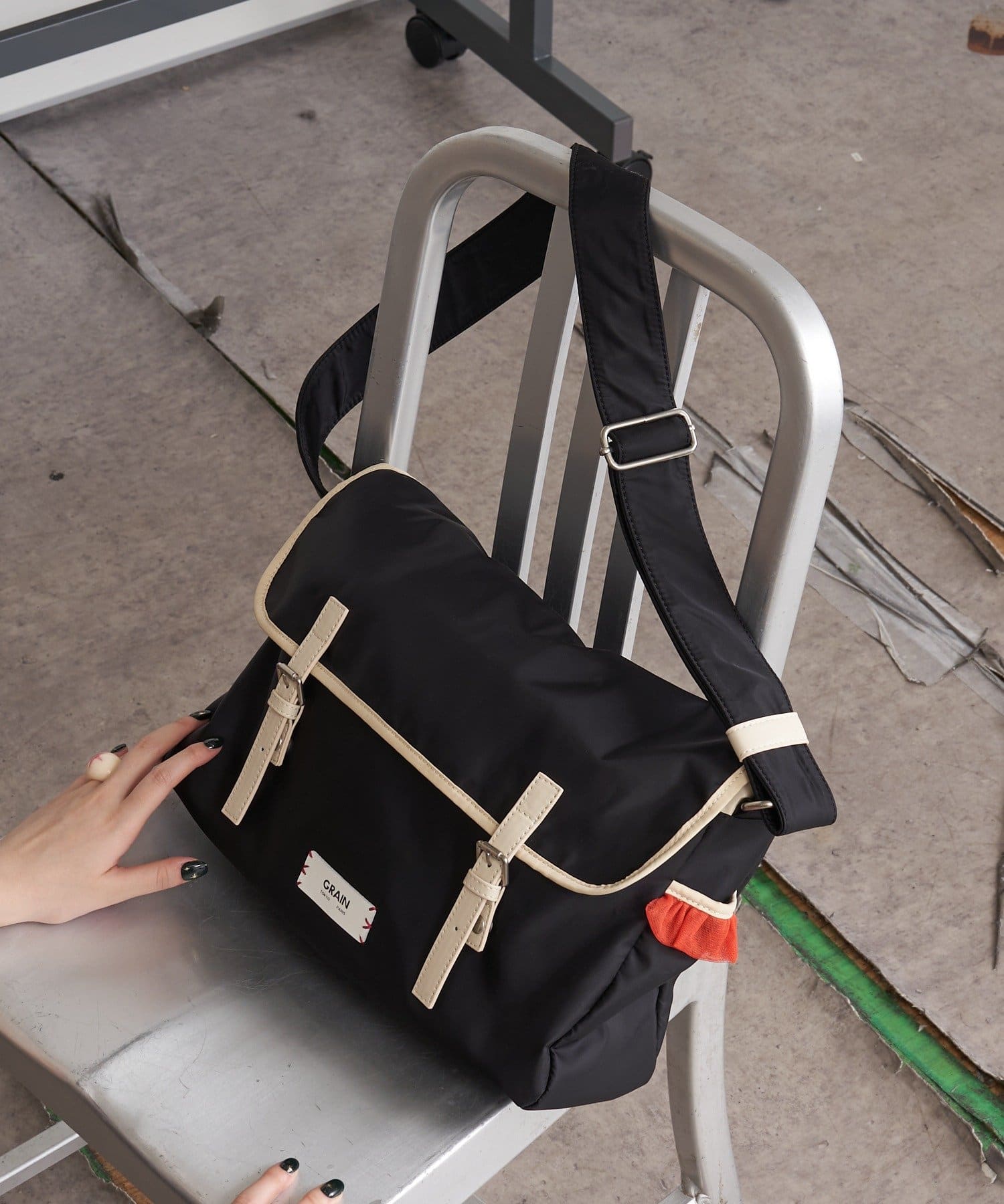 CIAOPANIC(チャオパニック) 【GRAIN/グレイン】チュールフリルメッセンジャーバッグ