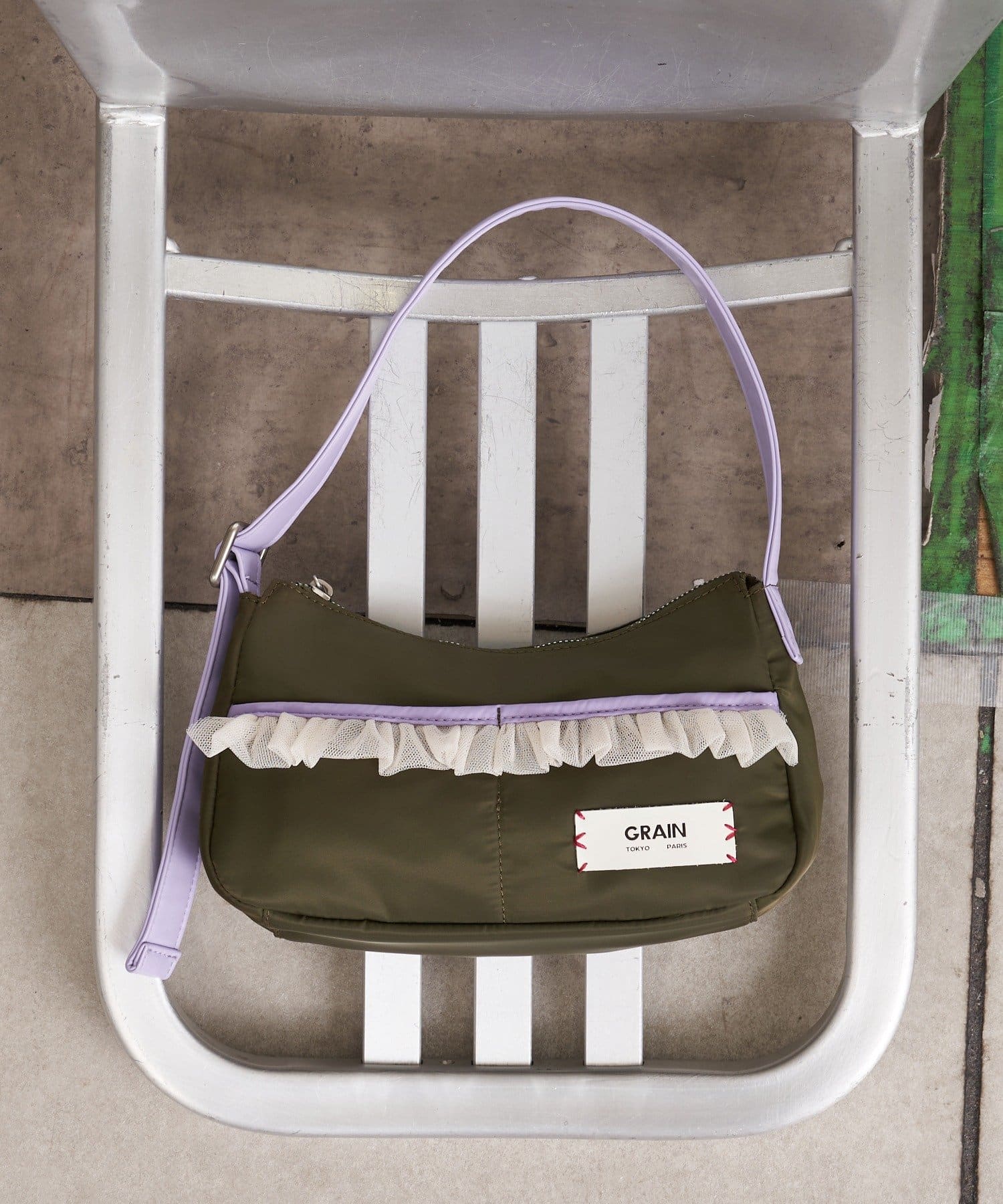 CIAOPANIC(チャオパニック) 【GRAIN/グレイン】チュールフリルワンハンドルバッグ