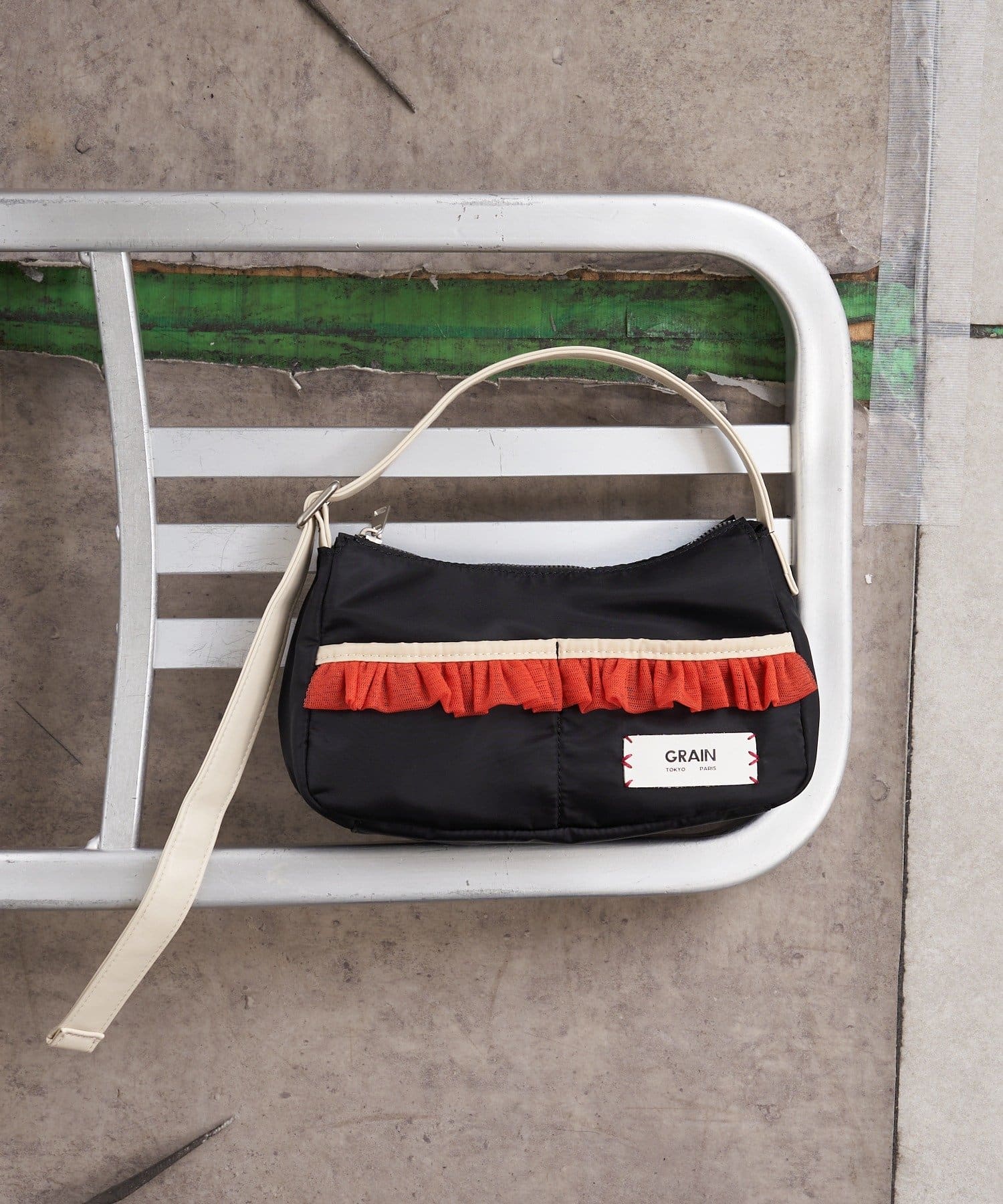 CIAOPANIC(チャオパニック) 【GRAIN/グレイン】チュールフリルワンハンドルバッグ