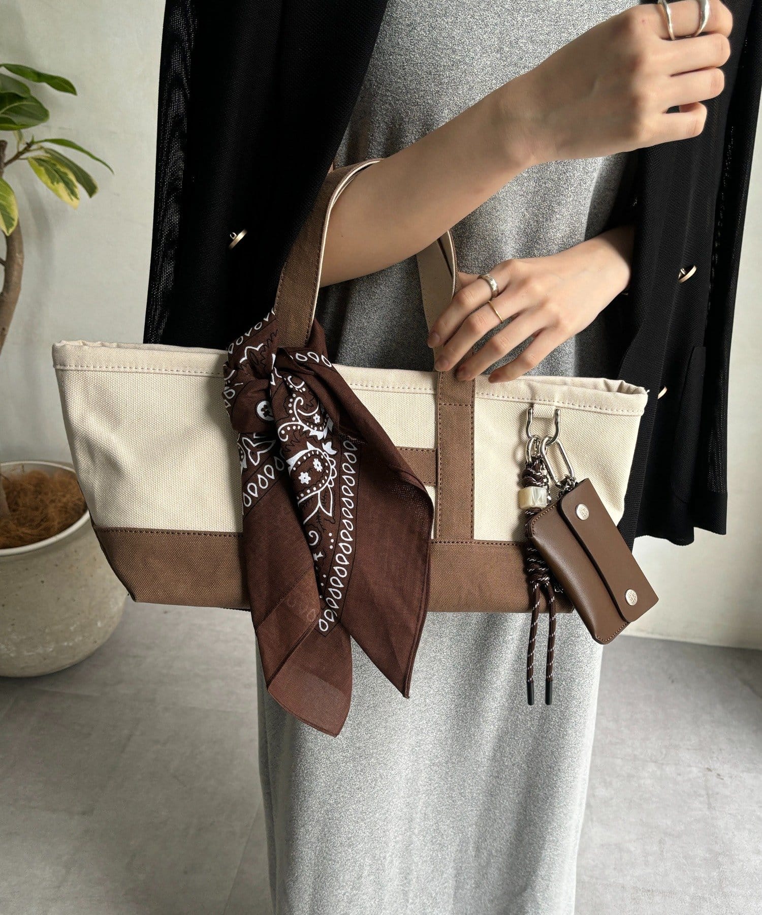 DOUDOU(ドゥドゥ) バンダナ付トートバッグ