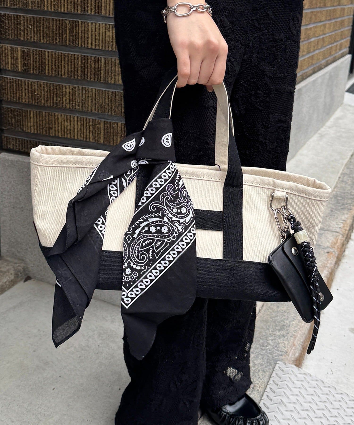 DOUDOU(ドゥドゥ) バンダナ付トートバッグ