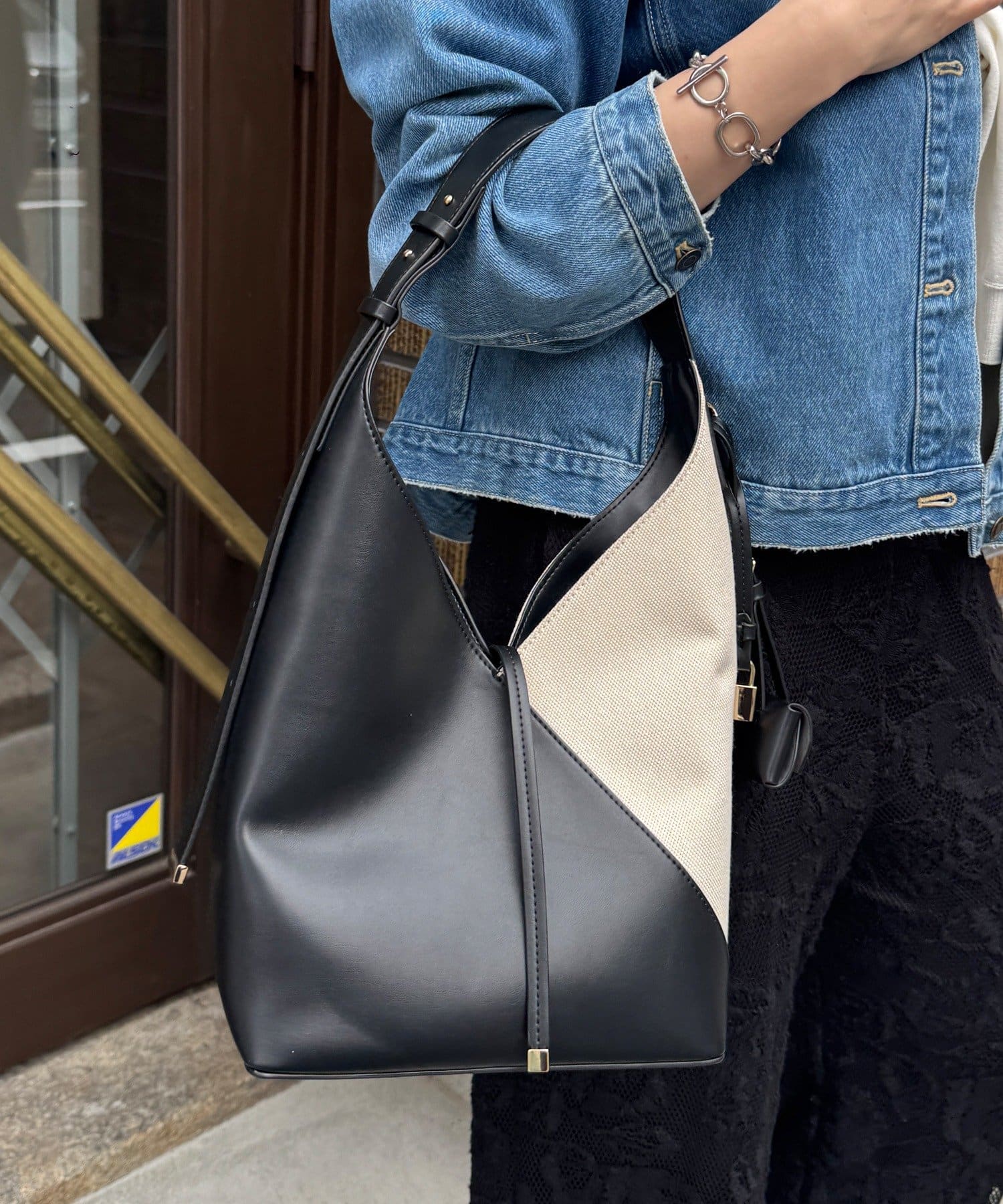 DOUDOU(ドゥドゥ) 【WEB限定】コンビワンハンドルバッグ