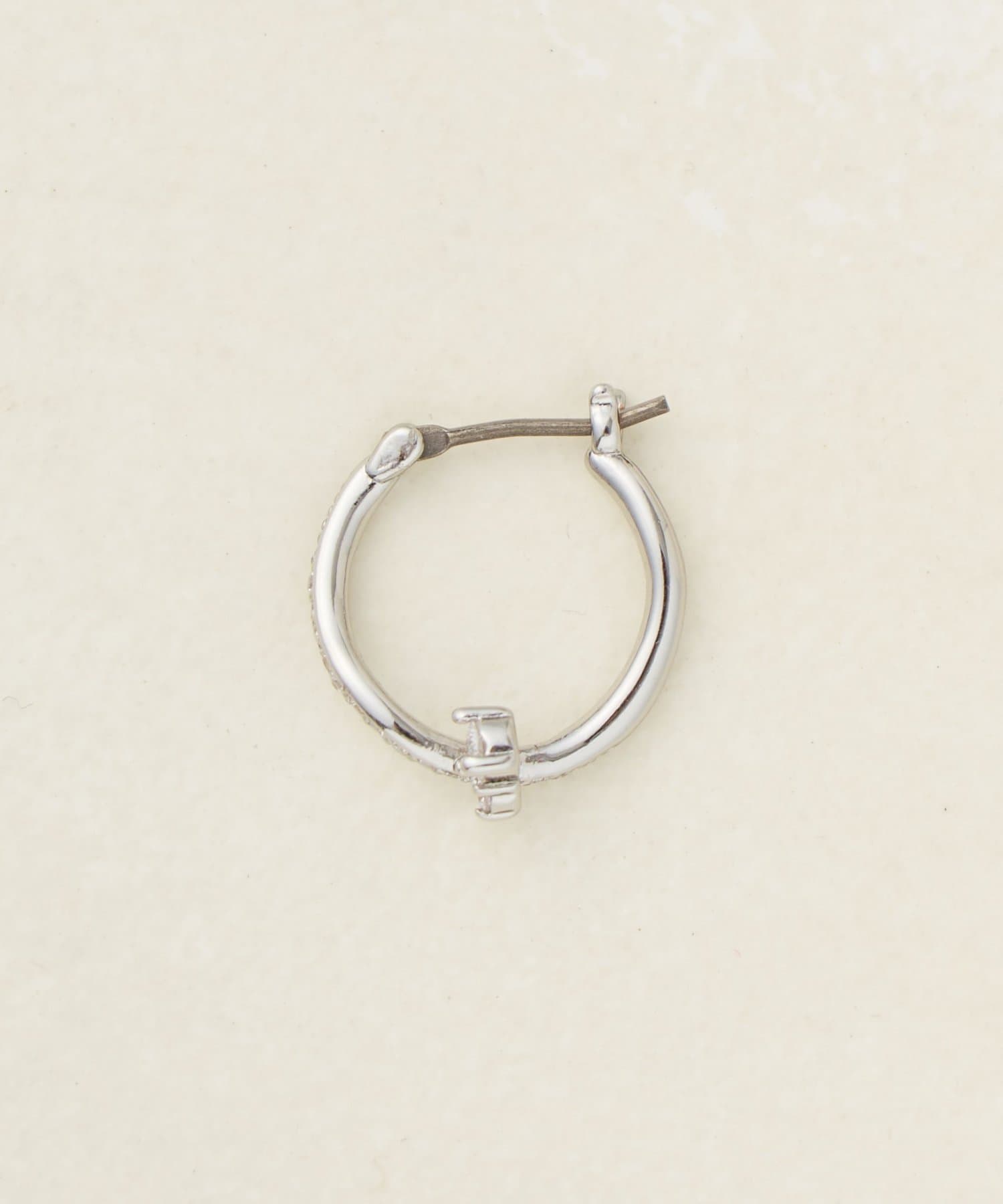 DISCOAT(ディスコート) 【GOLDY】パールストーンニュアンスフープピアス