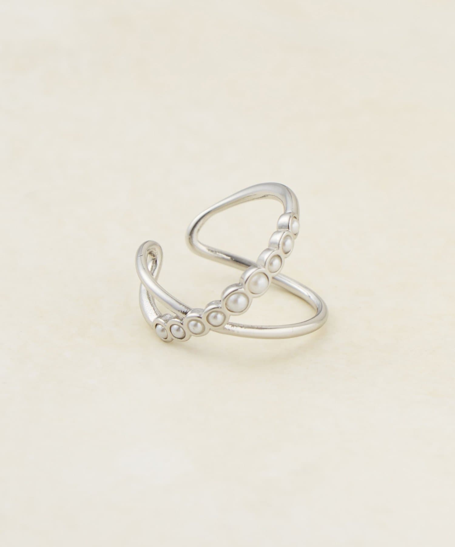 DISCOAT(ディスコート) 【GOLDY】パールクロスイヤカフ