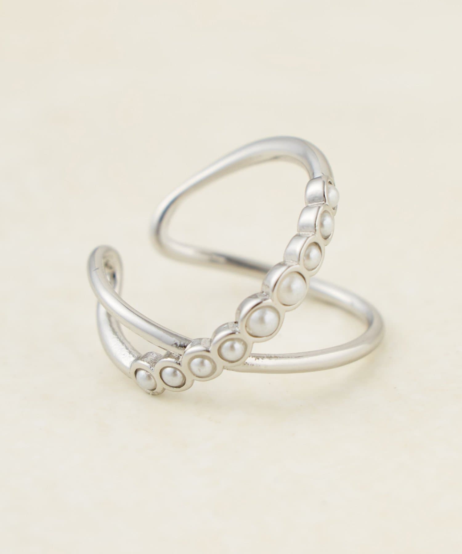 DISCOAT(ディスコート) 【GOLDY】パールクロスイヤカフ