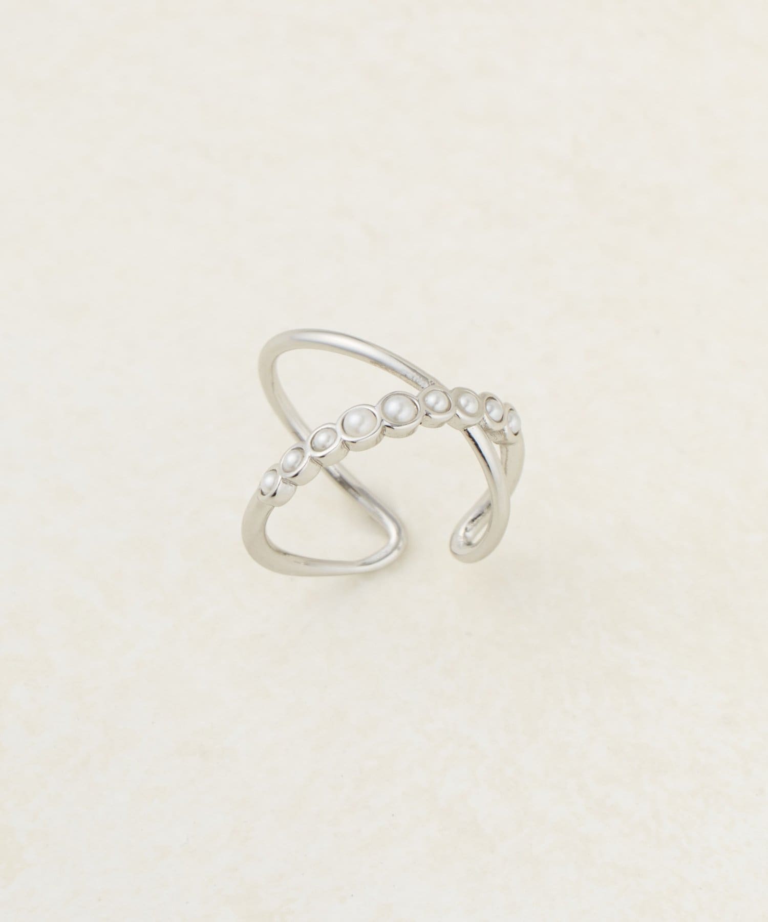 DISCOAT(ディスコート) 【GOLDY】パールクロスイヤカフ