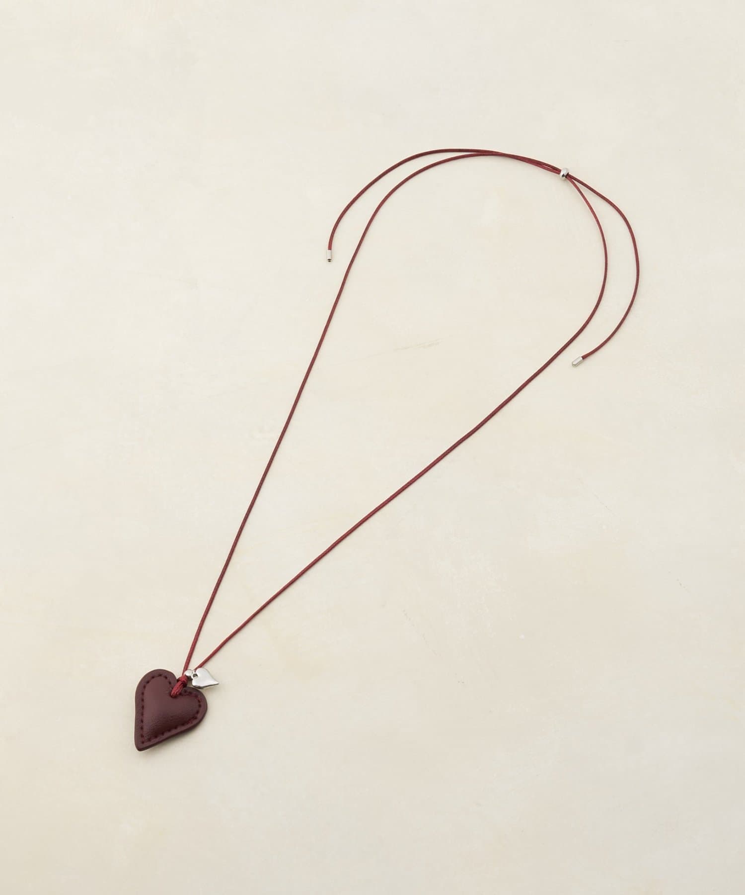 DISCOAT(ディスコート) 【GOLDY】レザー調ハートネックチャームネックレス