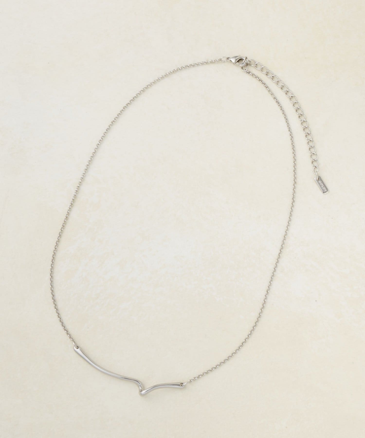 DISCOAT(ディスコート) 【GOLDY】ニュアンスラインプレートネックレス