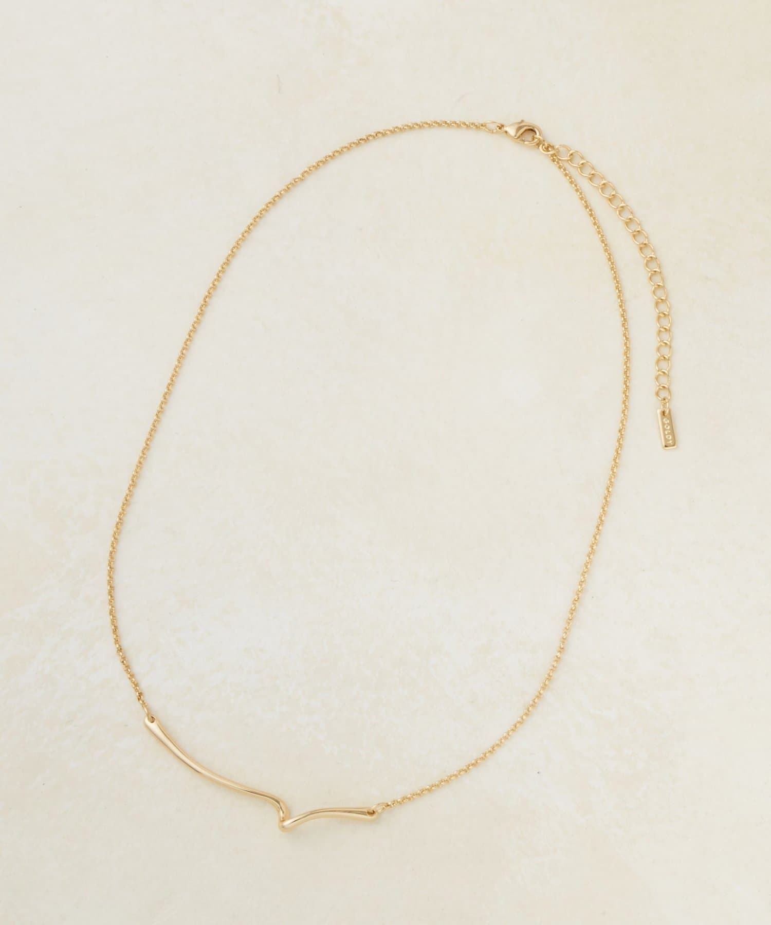 DISCOAT(ディスコート) 【GOLDY】ニュアンスラインプレートネックレス