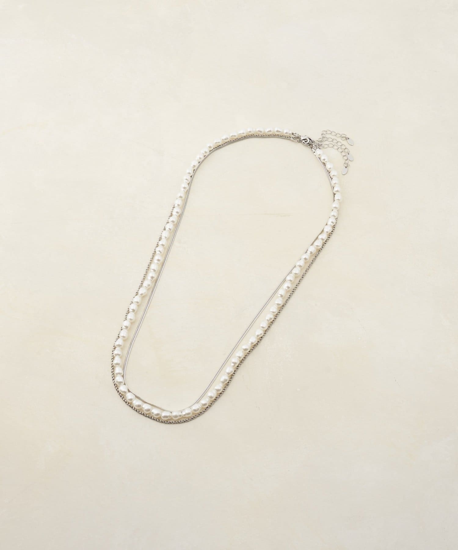 DISCOAT(ディスコート) 【GOLDY】チェーンパール3SETネックレス