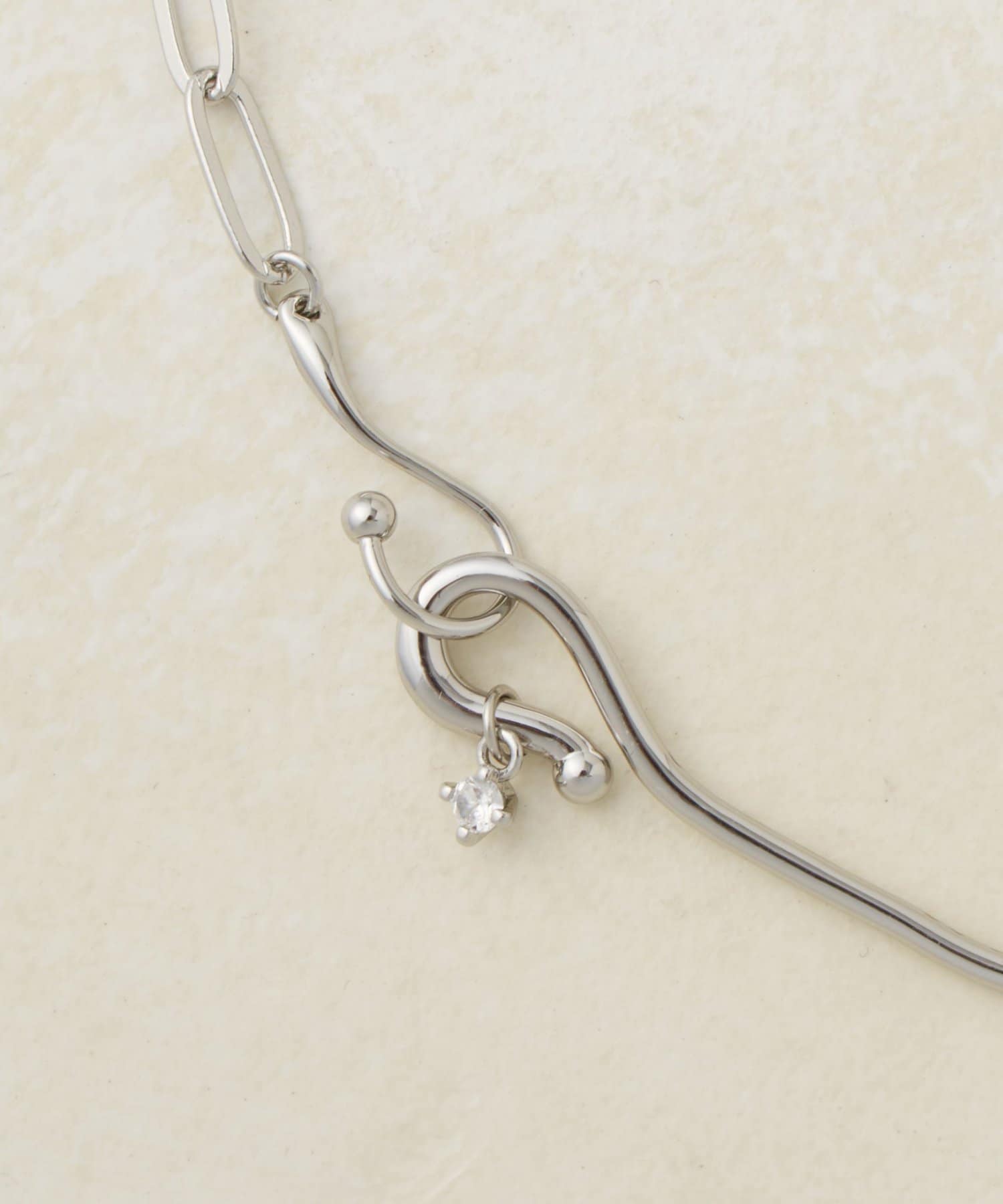 DISCOAT(ディスコート) 【GOLDY】フックラインチェーンコンビネックレス