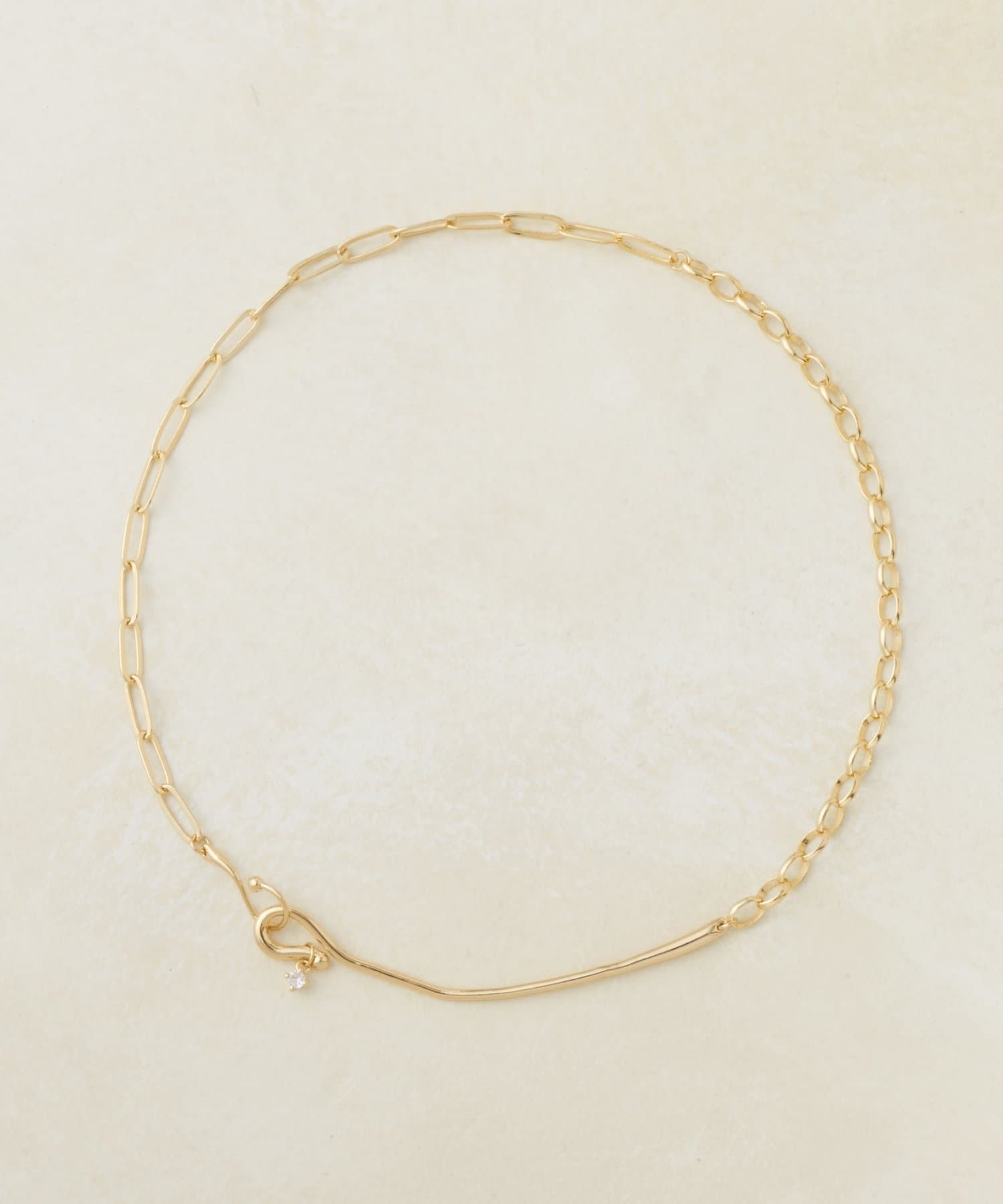 DISCOAT(ディスコート) 【GOLDY】フックラインチェーンコンビネックレス