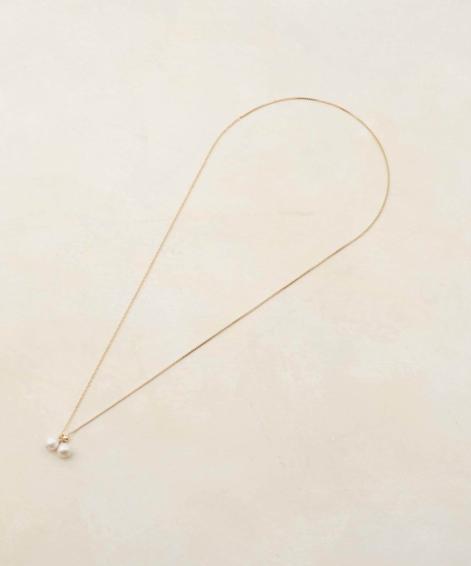 DISCOAT(ディスコート) 【GOLDY】パールY字ネックレス〈2WAY〉