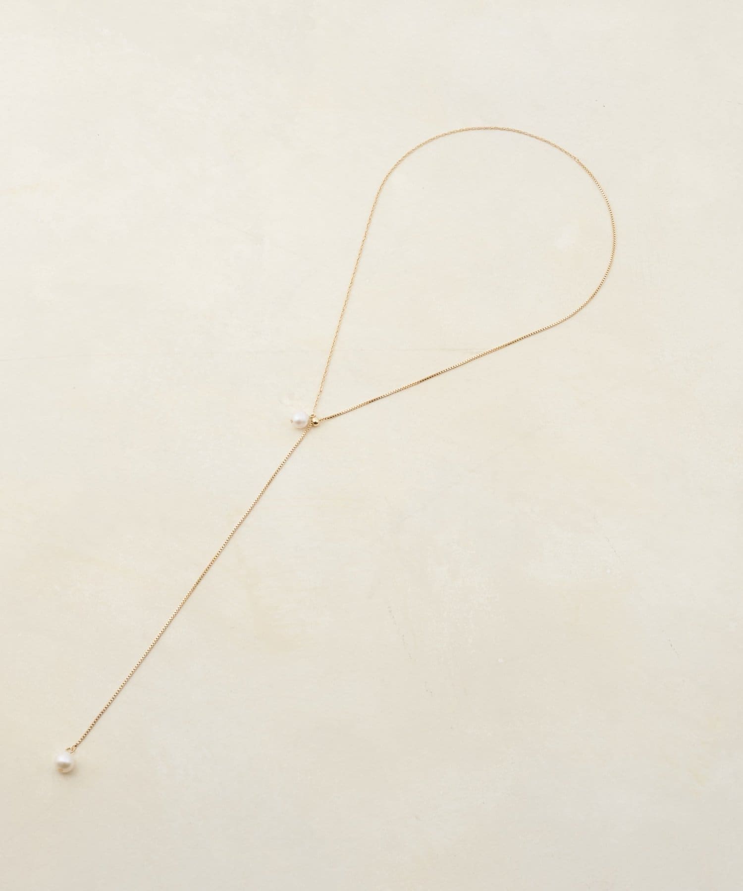 DISCOAT(ディスコート) 【GOLDY】パールY字ネックレス〈2WAY〉