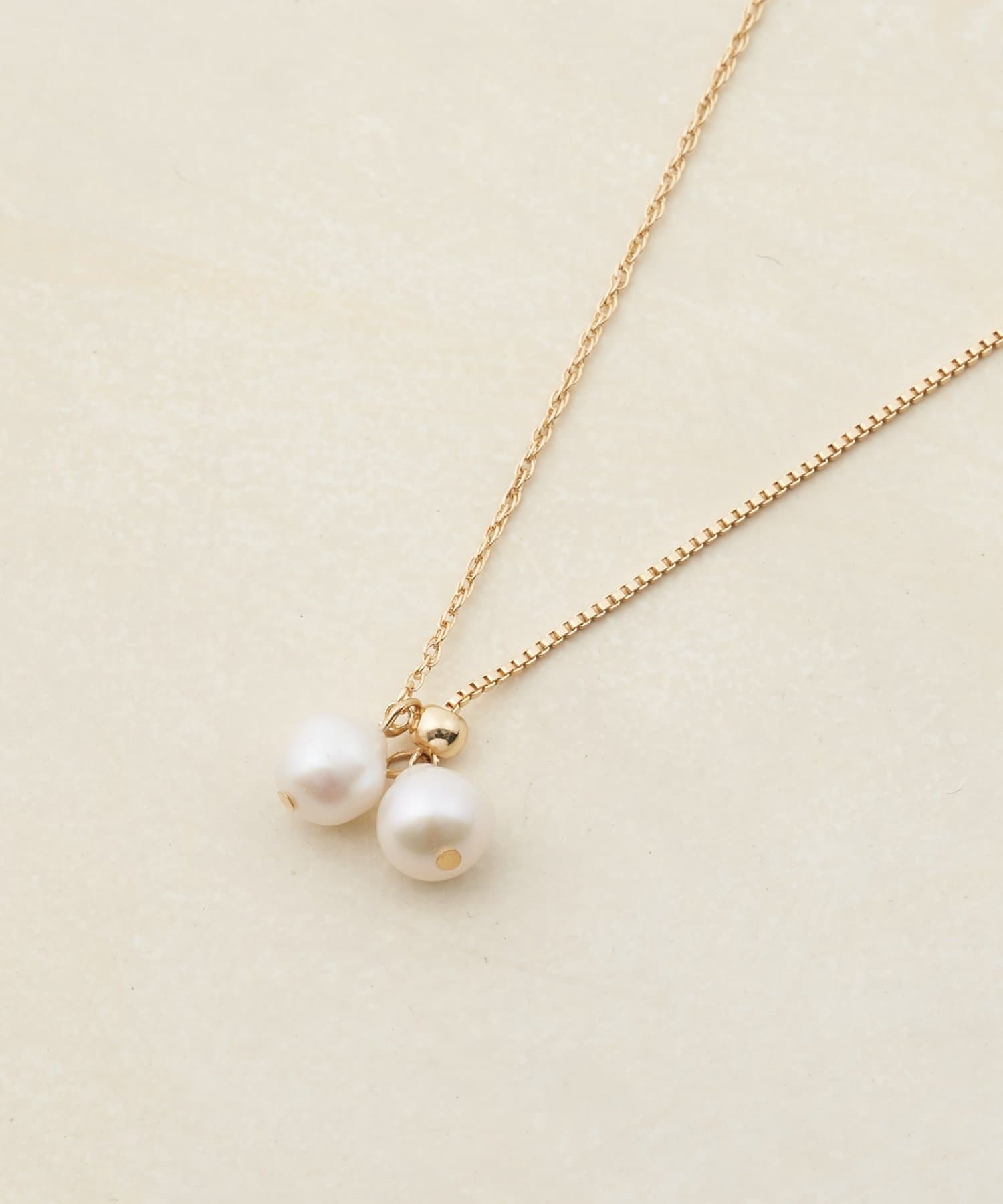 DISCOAT(ディスコート) 【GOLDY】パールY字ネックレス〈2WAY〉