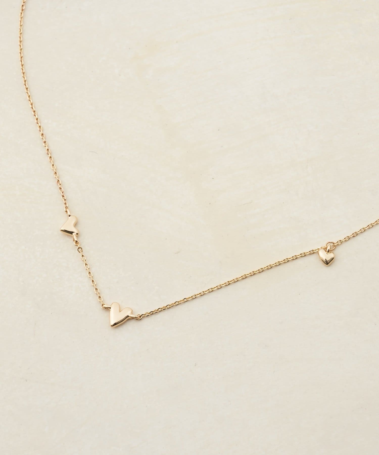 DISCOAT(ディスコート) 【GOLDY】プランププチ3ハートネックレス