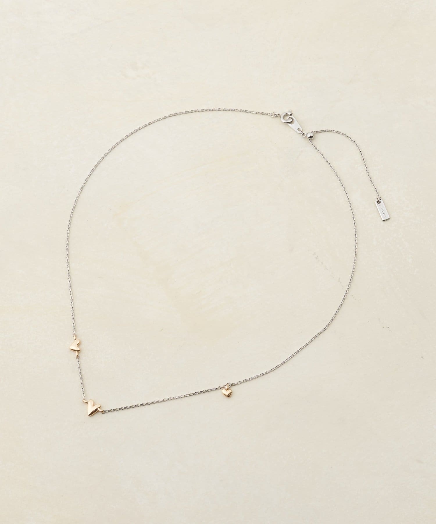 DISCOAT(ディスコート) 【GOLDY】プランププチ3ハートネックレス