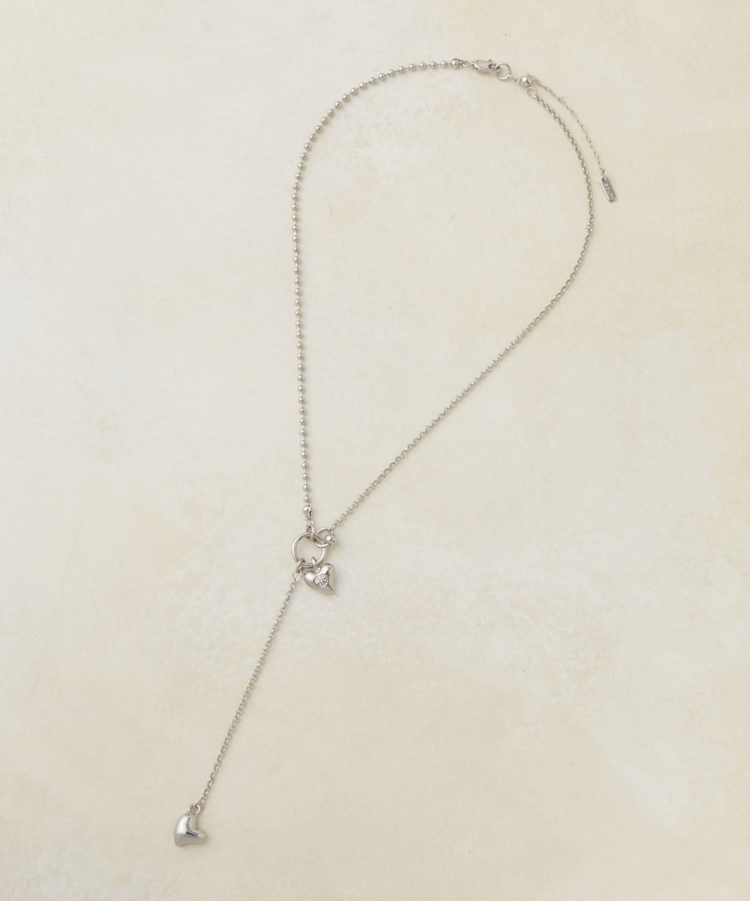 DISCOAT(ディスコート) 【GOLDY】プランププチハートY字ネックレス