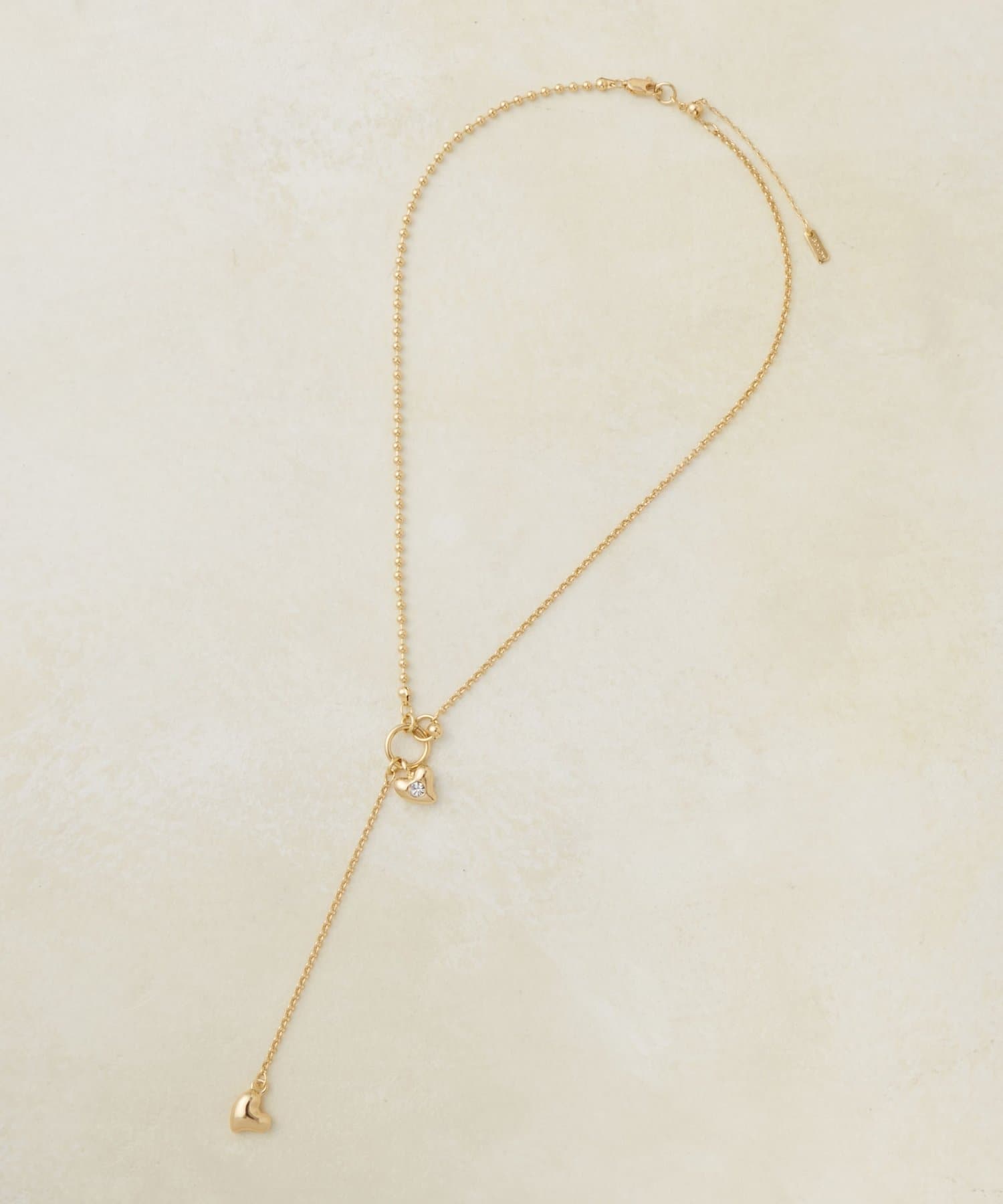 DISCOAT(ディスコート) 【GOLDY】プランププチハートY字ネックレス