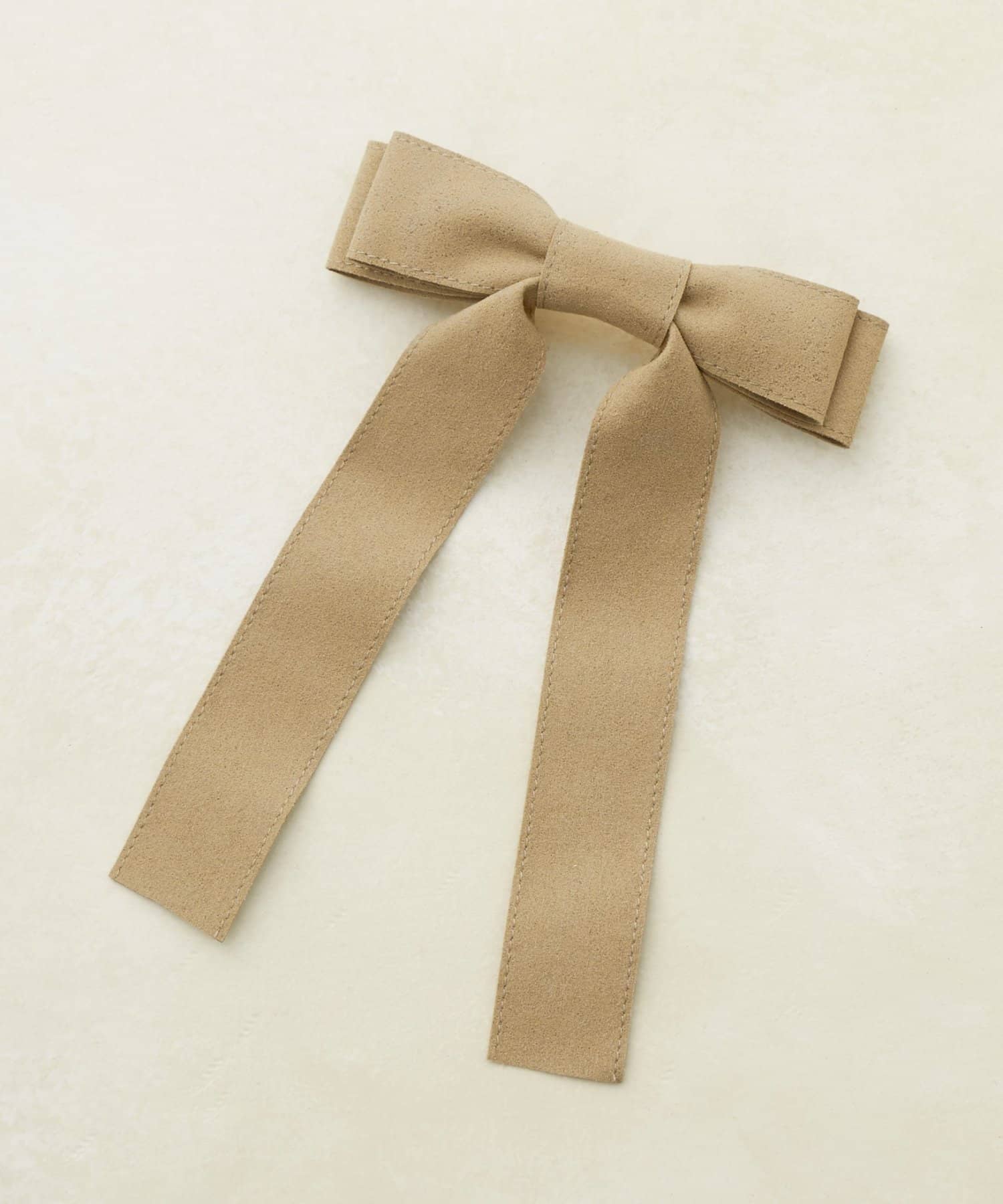 DISCOAT(ディスコート) 【GOLDY】スエード調リボンバレッタ