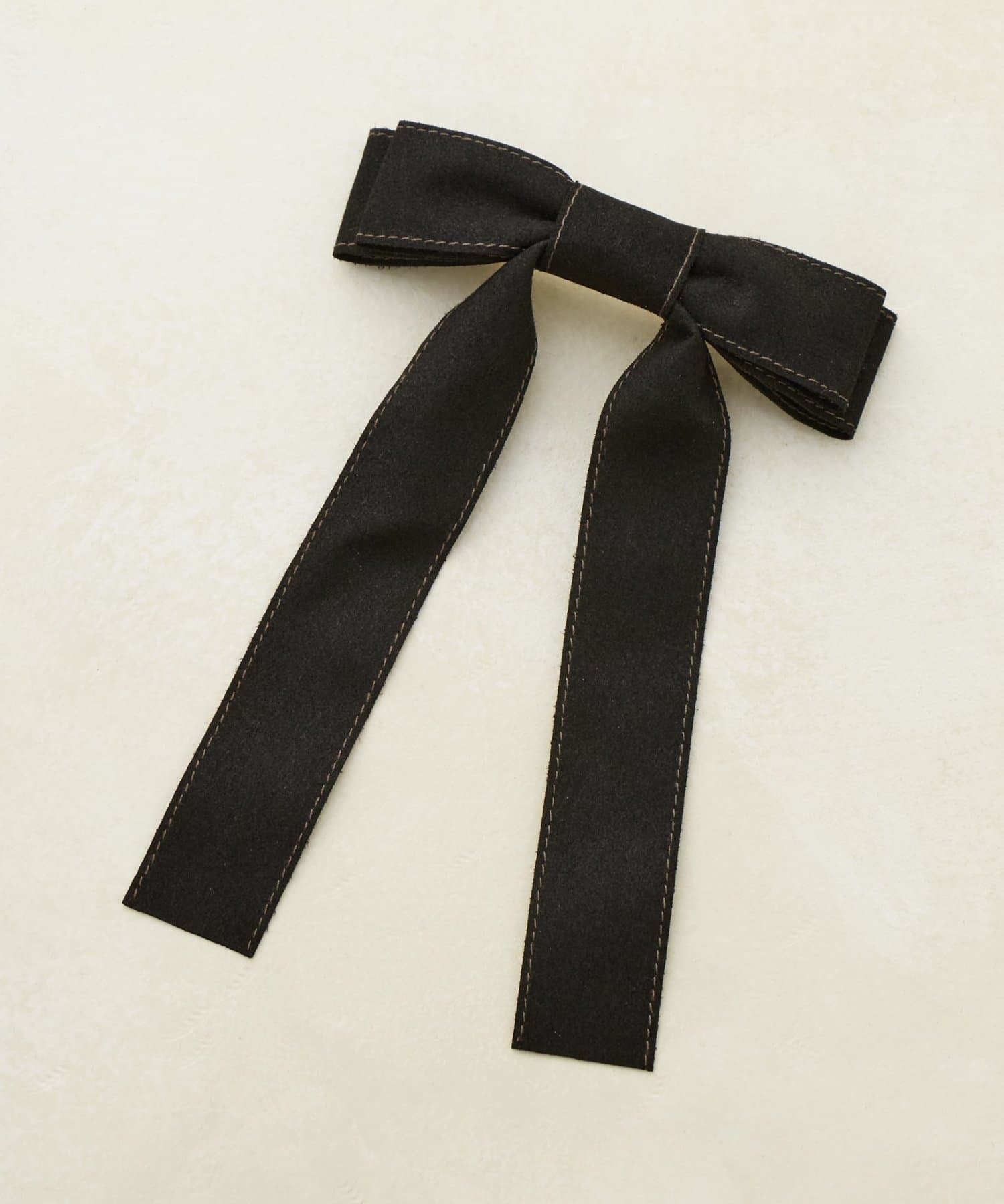 DISCOAT(ディスコート) 【GOLDY】スエード調リボンバレッタ