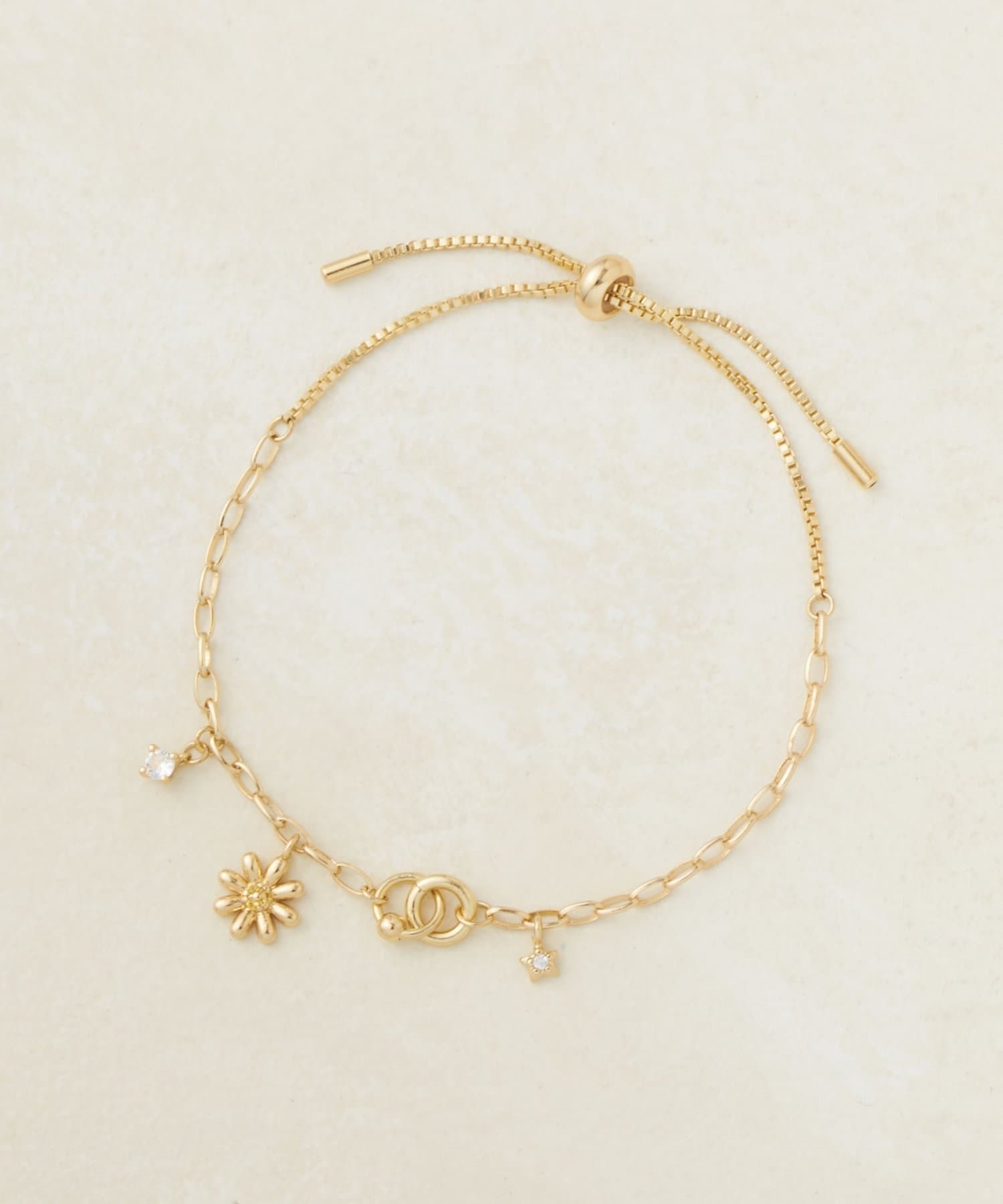 DISCOAT(ディスコート) 【GOLDY】ソリッドフラワーブレスレット