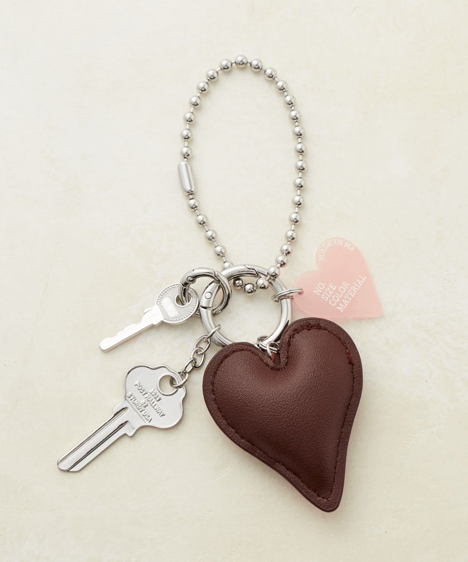 GOLDY】レザー調ハートキーチャーム | DISCOAT(ディスコート