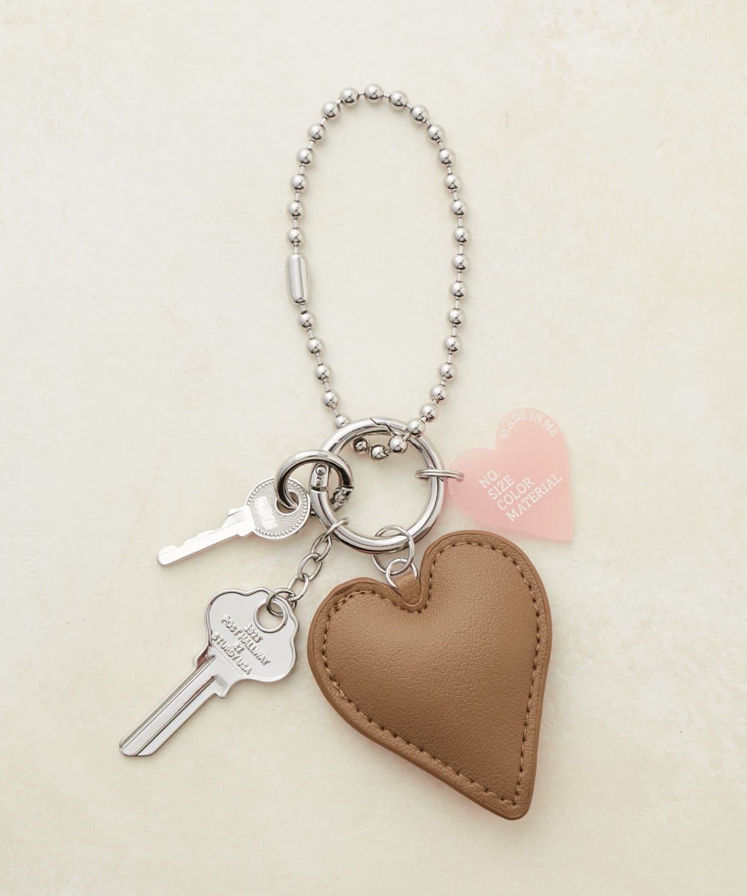 GOLDY】レザー調ハートキーチャーム | DISCOAT(ディスコート